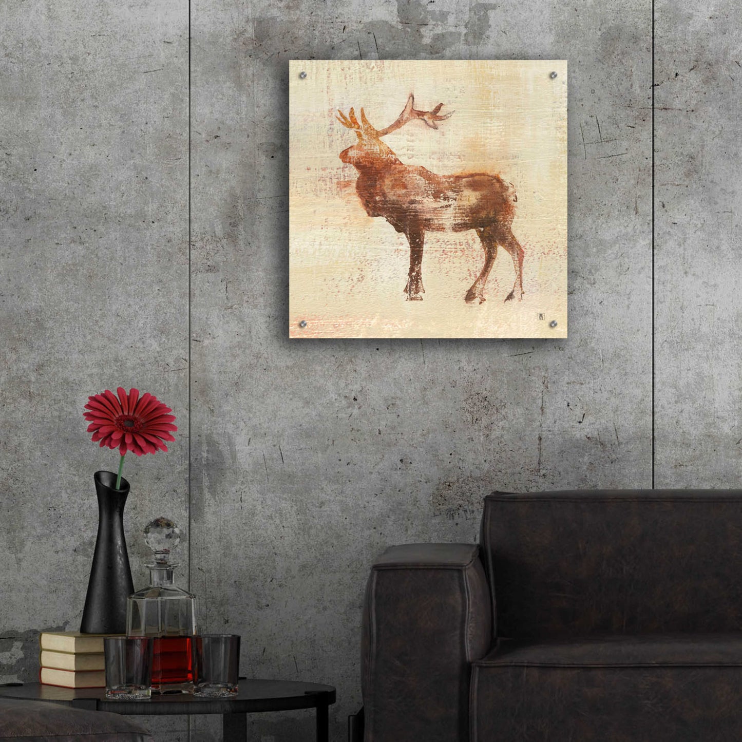 Epic Art 'Elk Study' by Studio Mousseau, Acrylic Glass Wall Art,24x24