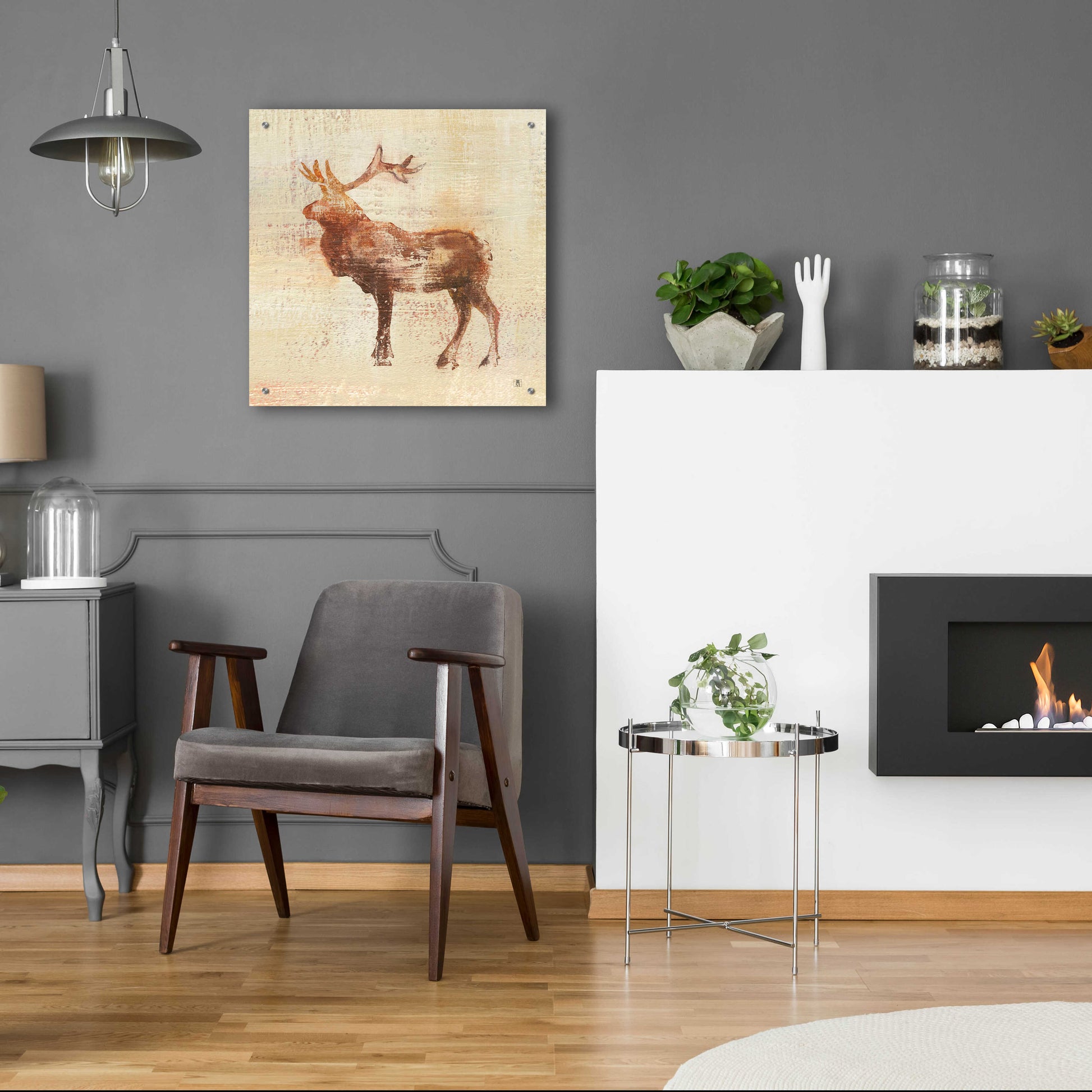 Epic Art 'Elk Study' by Studio Mousseau, Acrylic Glass Wall Art,24x24