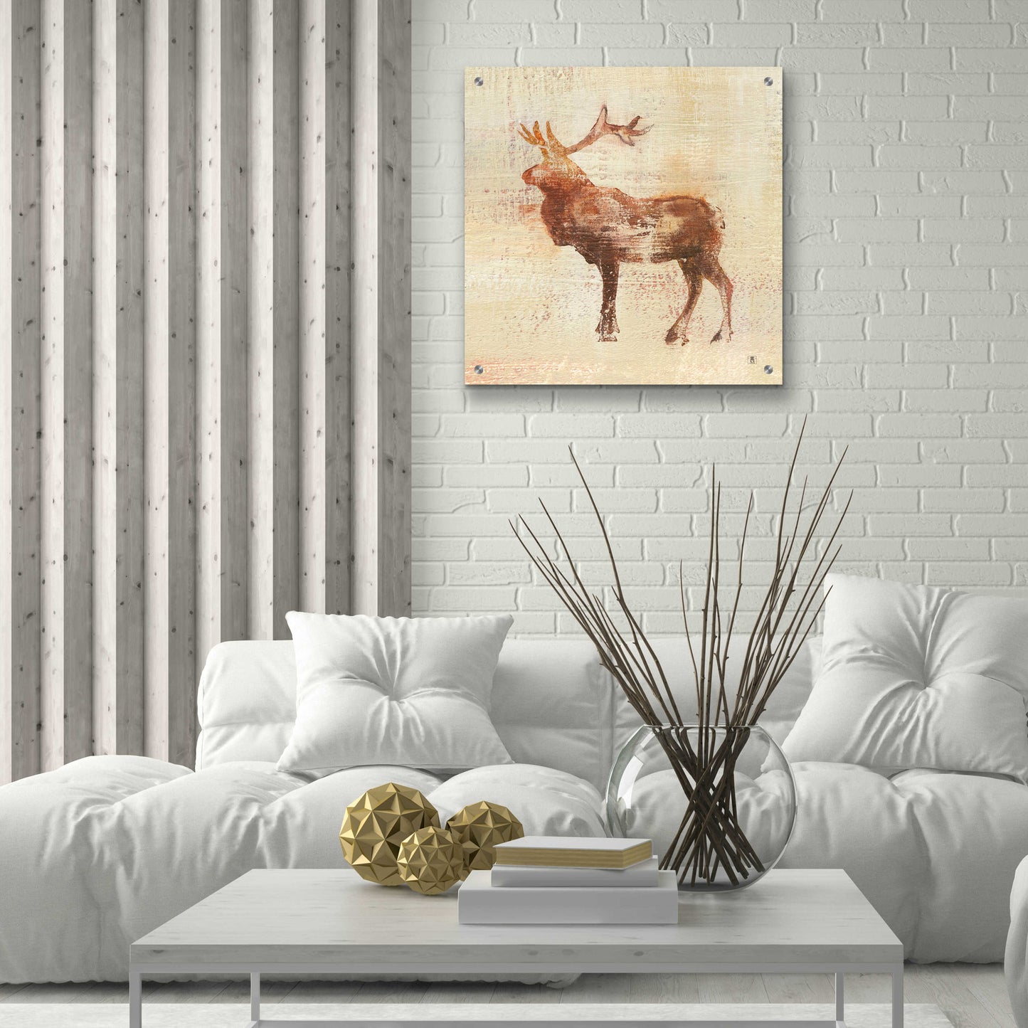 Epic Art 'Elk Study' by Studio Mousseau, Acrylic Glass Wall Art,24x24