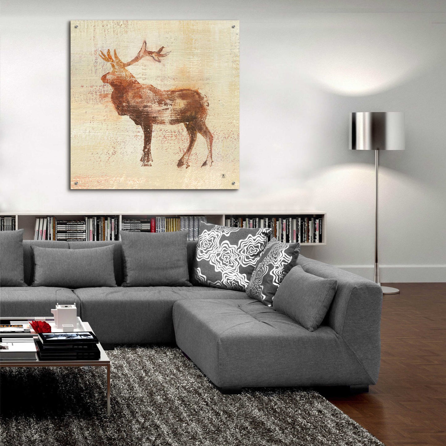 Epic Art 'Elk Study' by Studio Mousseau, Acrylic Glass Wall Art,36x36