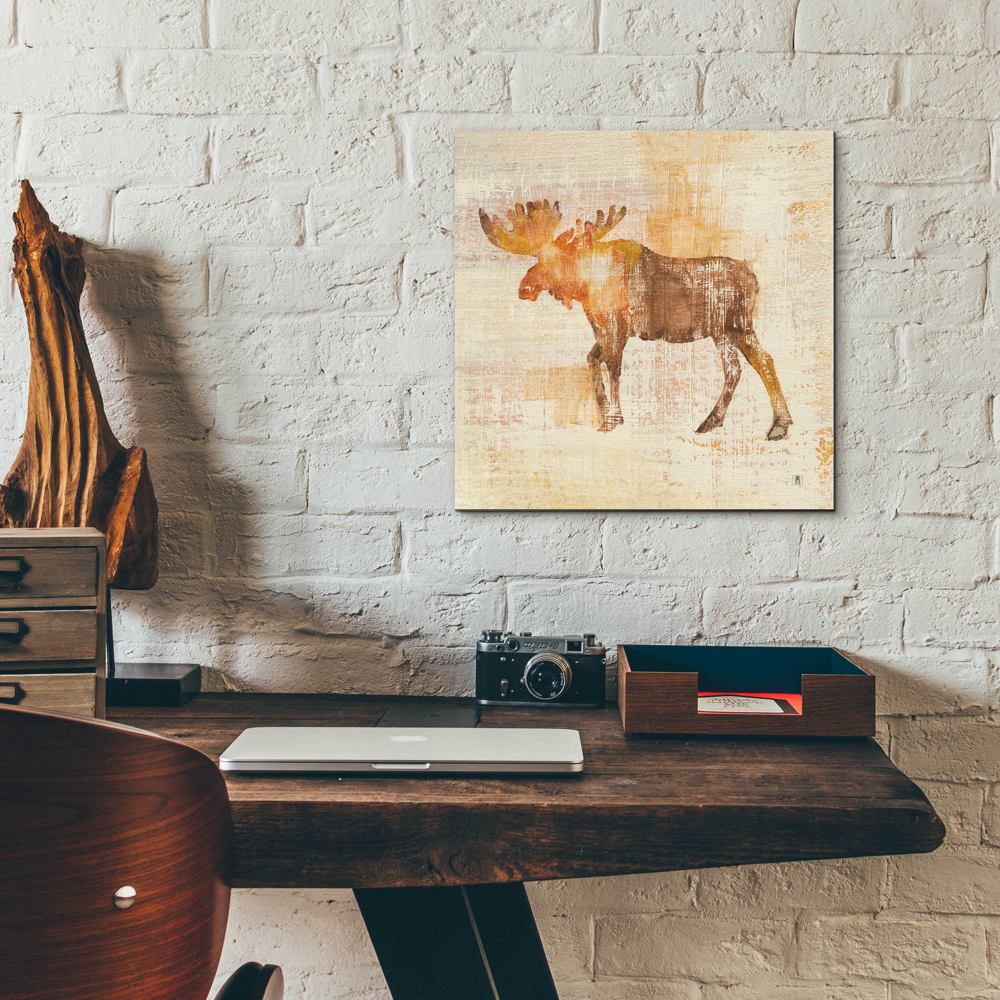 Epic Art 'Moose Study' by Studio Mousseau, Acrylic Glass Wall Art,12x12