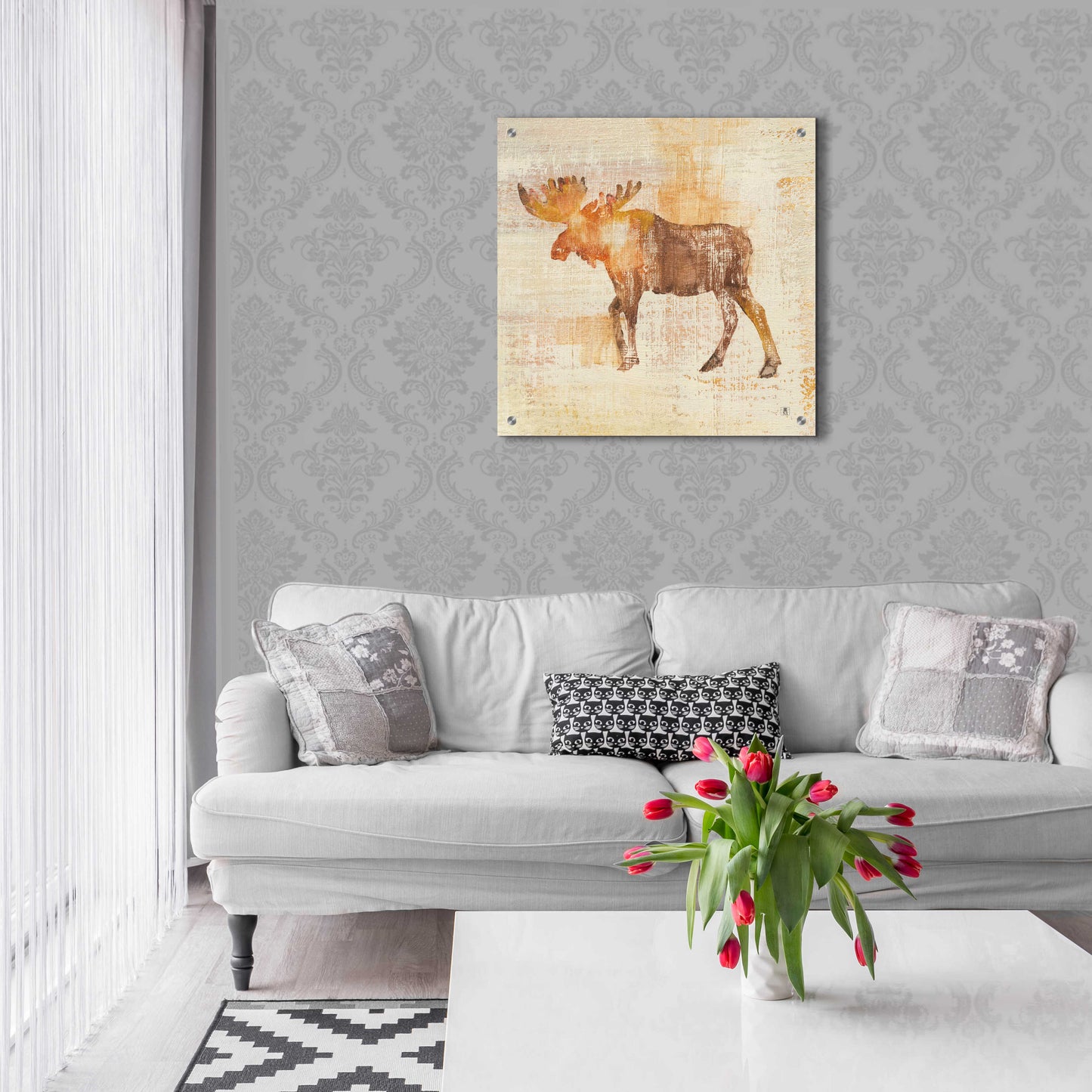 Epic Art 'Moose Study' by Studio Mousseau, Acrylic Glass Wall Art,24x24