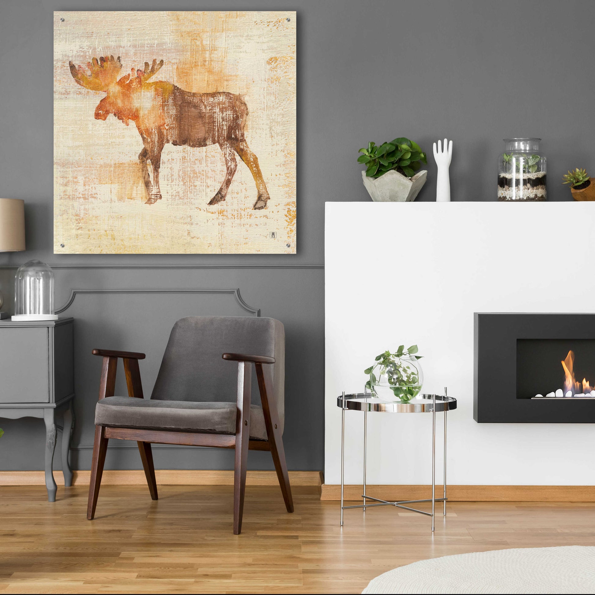 Epic Art 'Moose Study' by Studio Mousseau, Acrylic Glass Wall Art,36x36