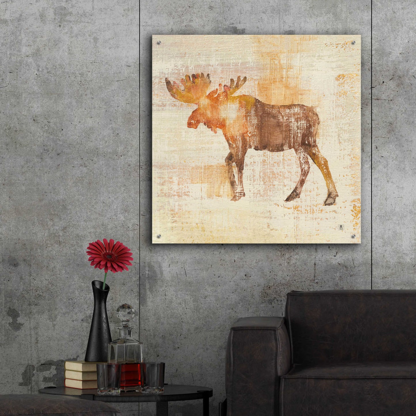 Epic Art 'Moose Study' by Studio Mousseau, Acrylic Glass Wall Art,36x36