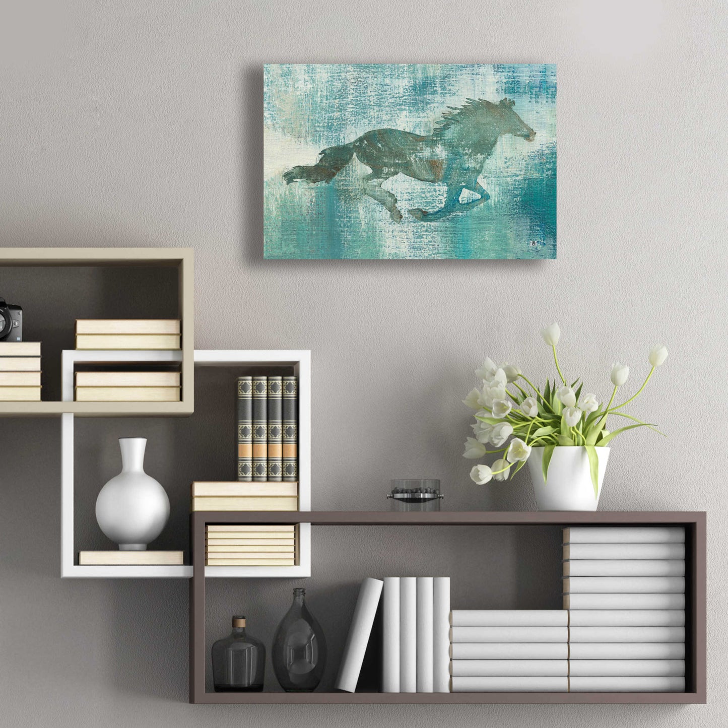 Epic Art 'Mustang Study' by Studio Mousseau, Acrylic Glass Wall Art,24x16