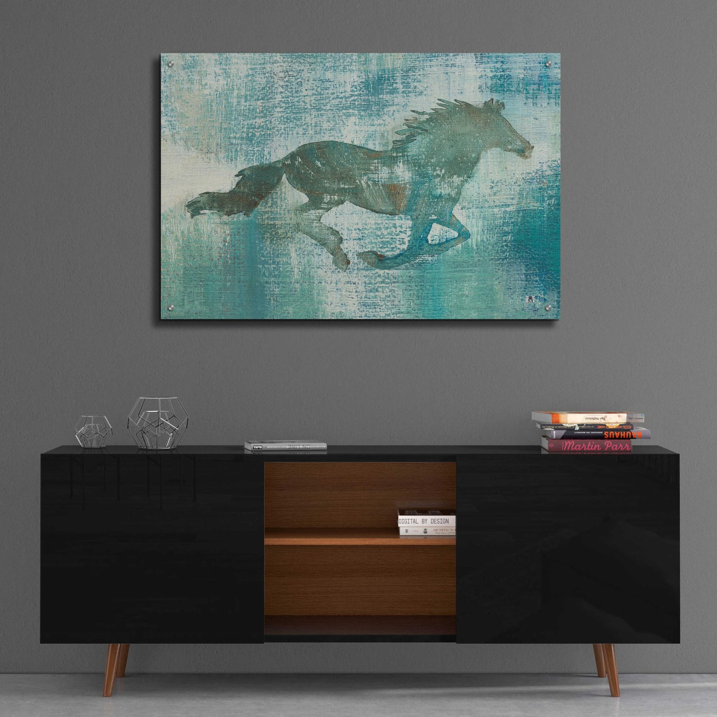 Epic Art 'Mustang Study' by Studio Mousseau, Acrylic Glass Wall Art,36x24