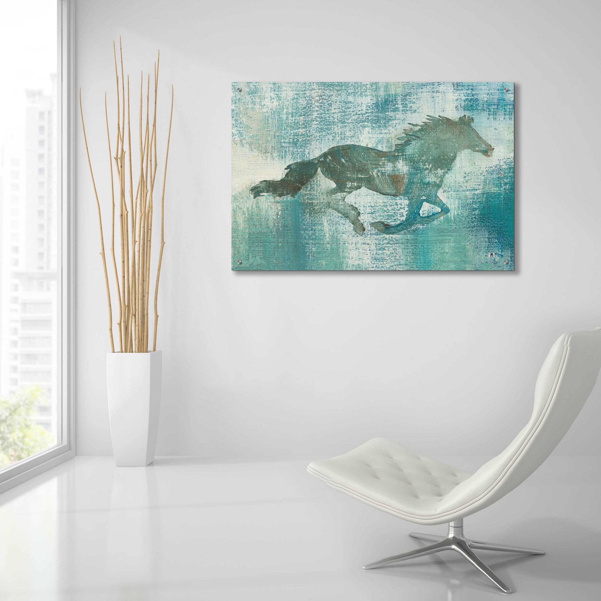 Epic Art 'Mustang Study' by Studio Mousseau, Acrylic Glass Wall Art,36x24