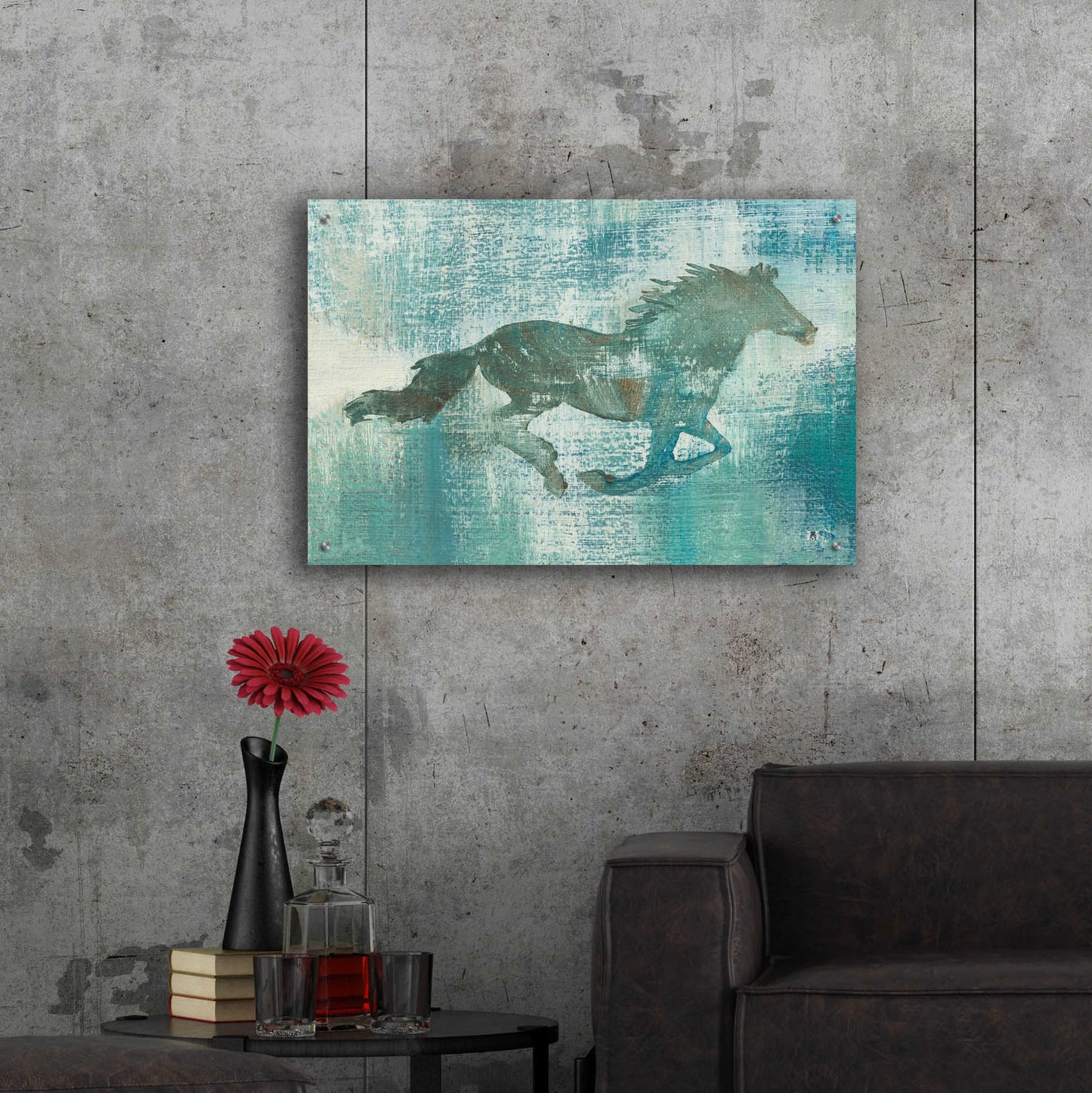 Epic Art 'Mustang Study' by Studio Mousseau, Acrylic Glass Wall Art,36x24