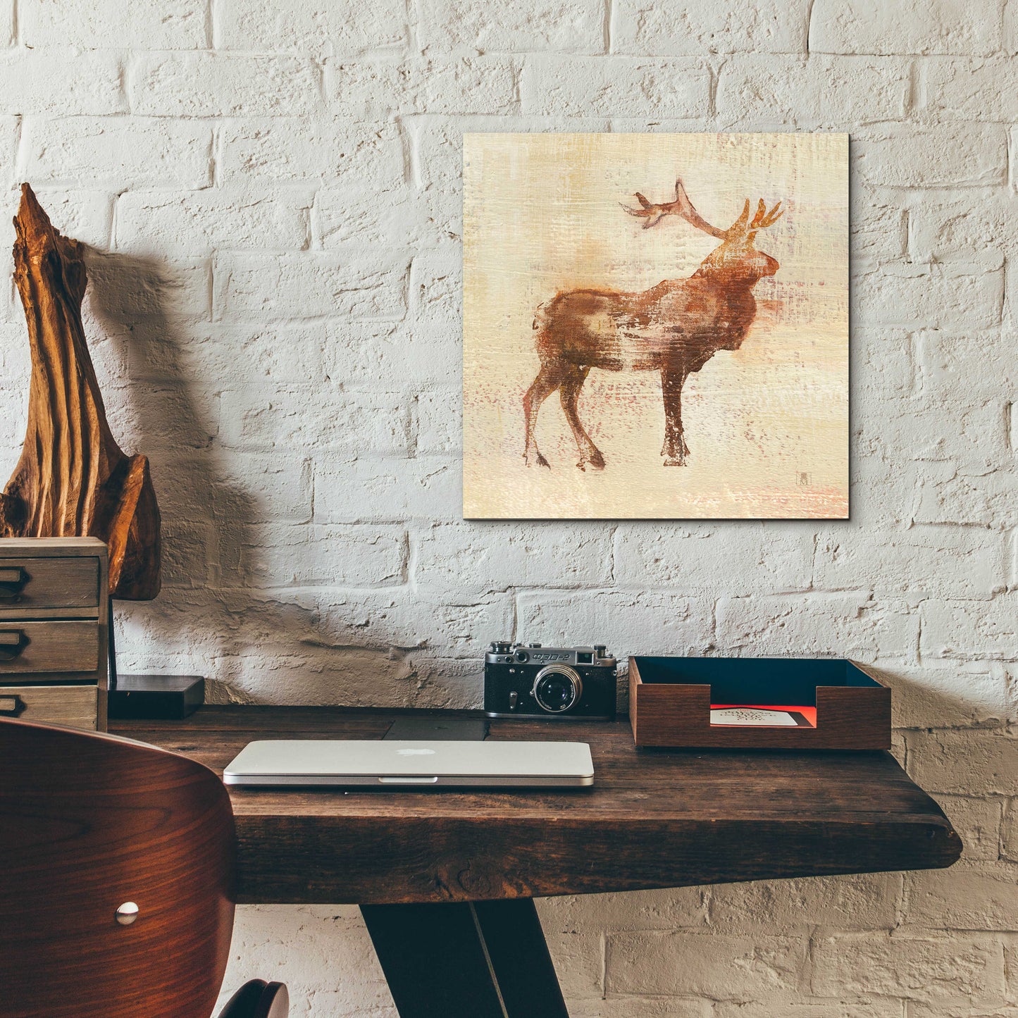 Epic Art 'Elk Study v2' by Studio Mousseau, Acrylic Glass Wall Art,12x12