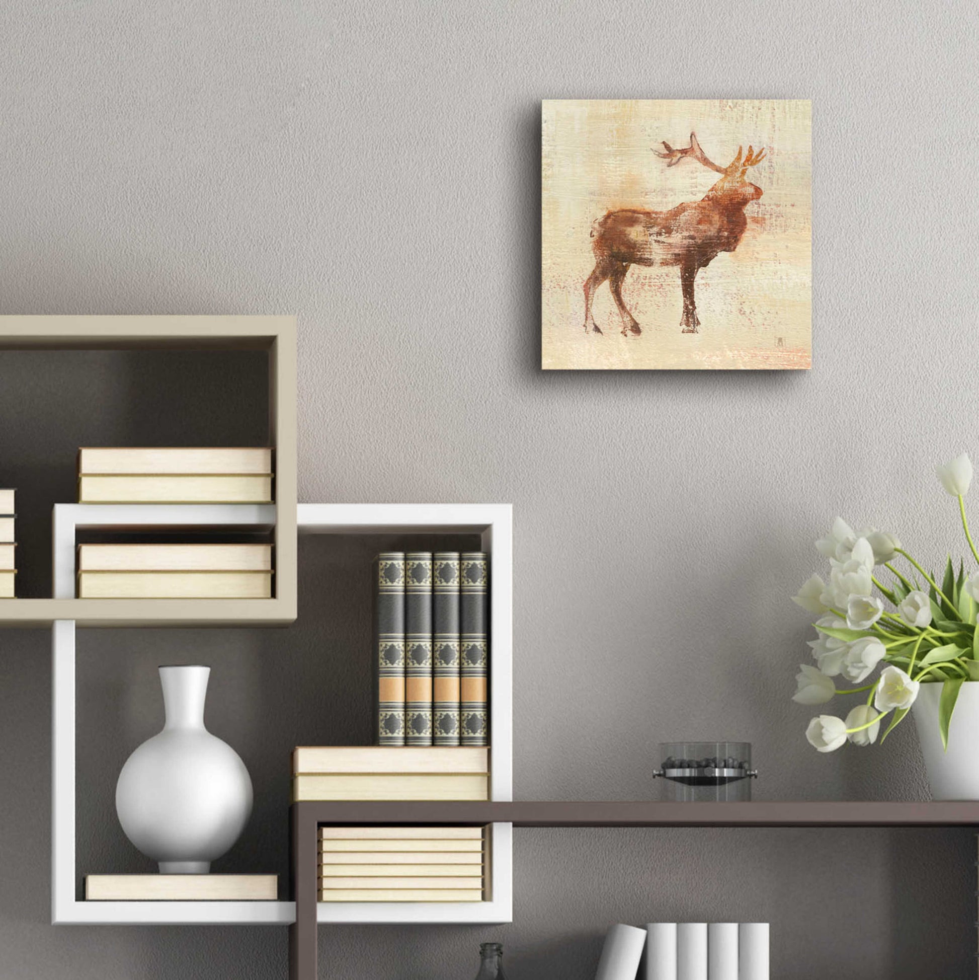 Epic Art 'Elk Study v2' by Studio Mousseau, Acrylic Glass Wall Art,12x12