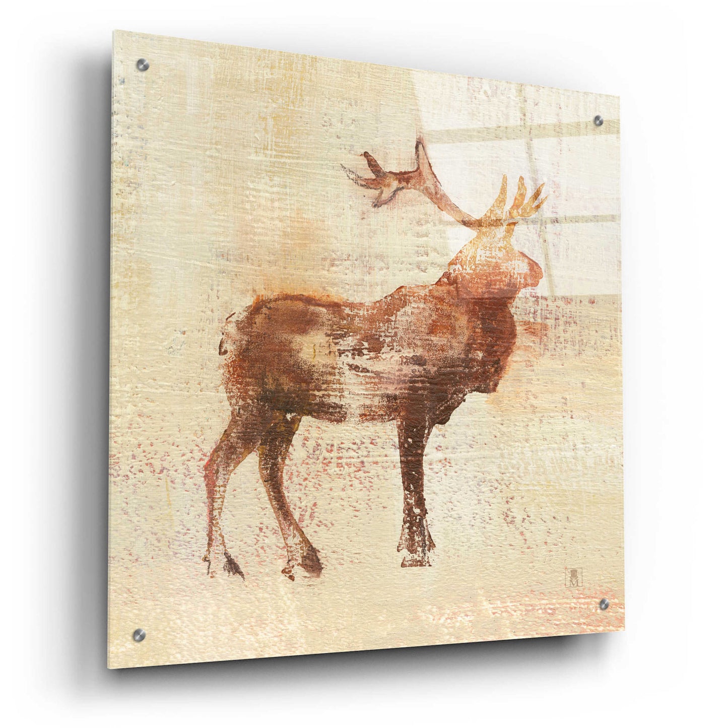 Epic Art 'Elk Study v2' by Studio Mousseau, Acrylic Glass Wall Art,24x24