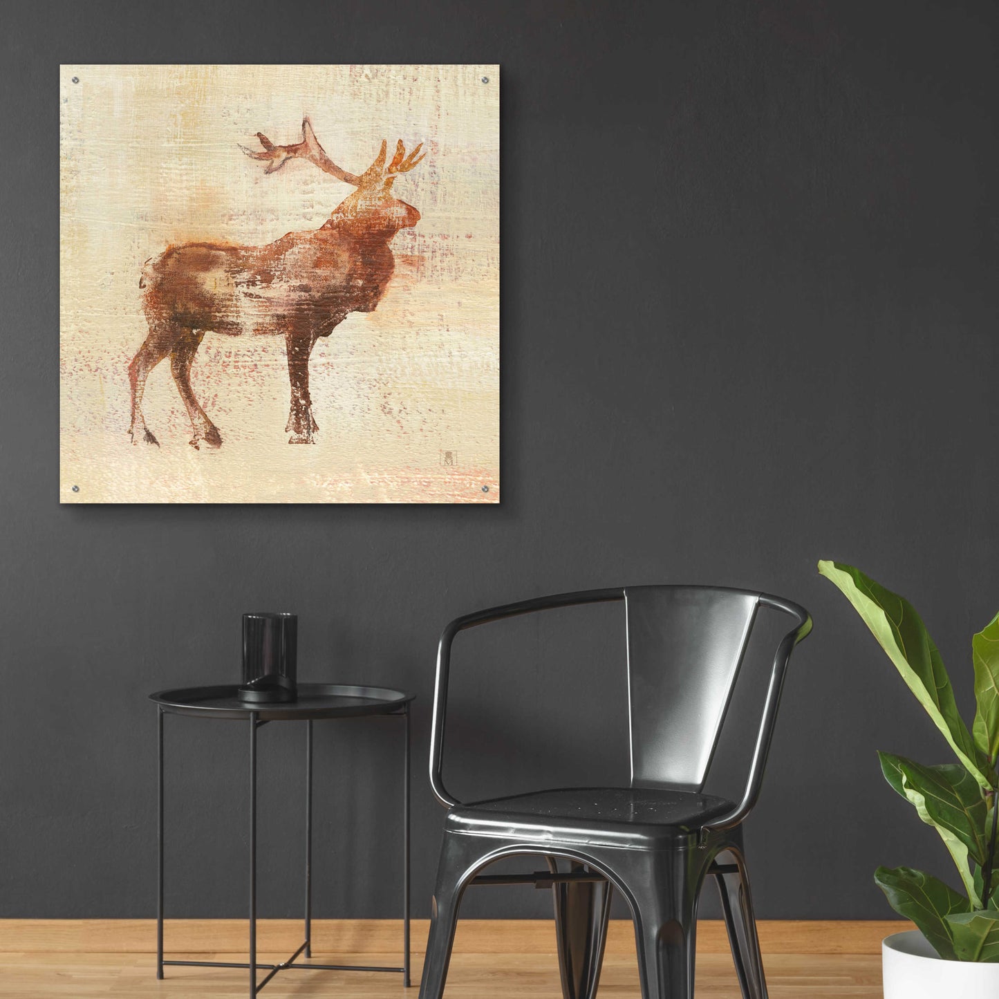 Epic Art 'Elk Study v2' by Studio Mousseau, Acrylic Glass Wall Art,36x36