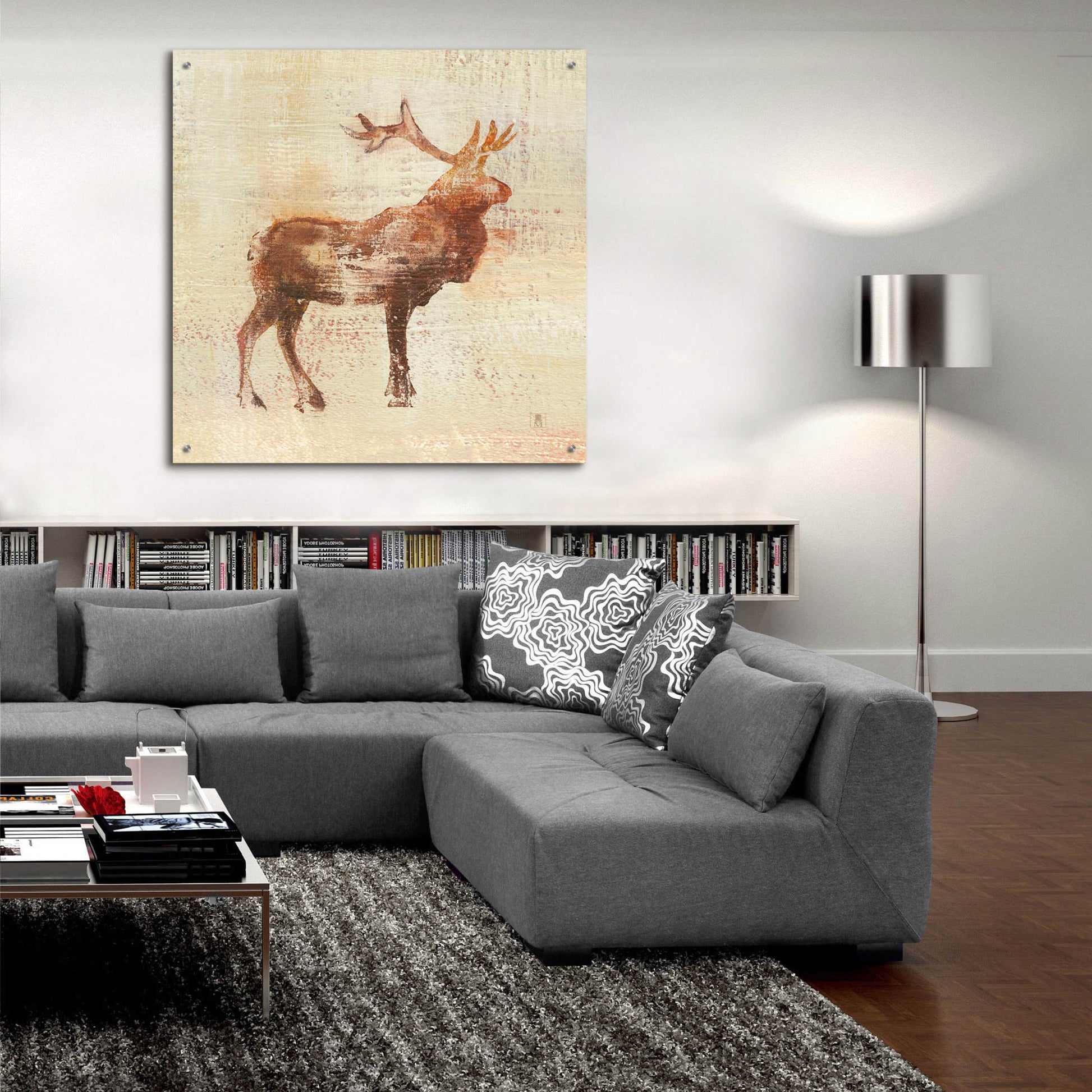 Epic Art 'Elk Study v2' by Studio Mousseau, Acrylic Glass Wall Art,36x36