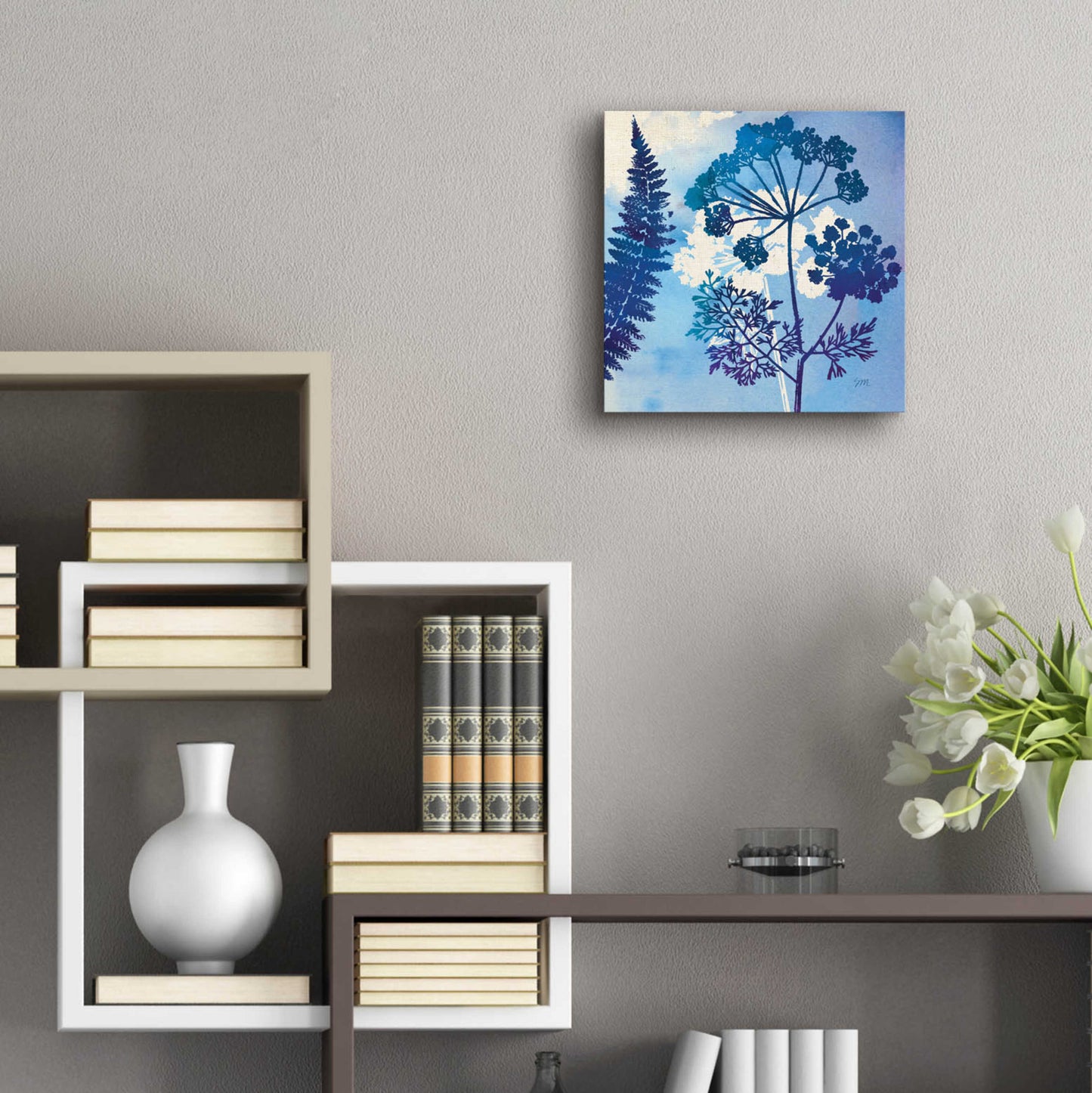 Epic Art 'Blue Sky Garden II' by Studio Mousseau, Acrylic Glass Wall Art,12x12