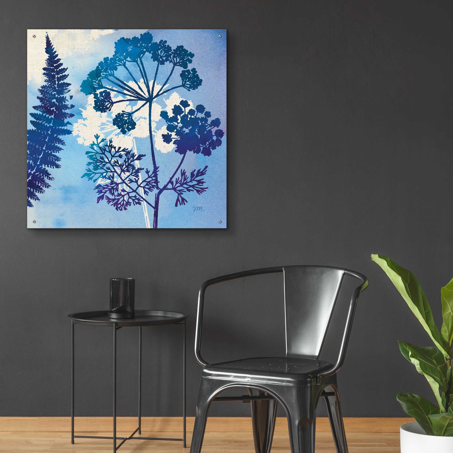 Epic Art 'Blue Sky Garden II' by Studio Mousseau, Acrylic Glass Wall Art,36x36