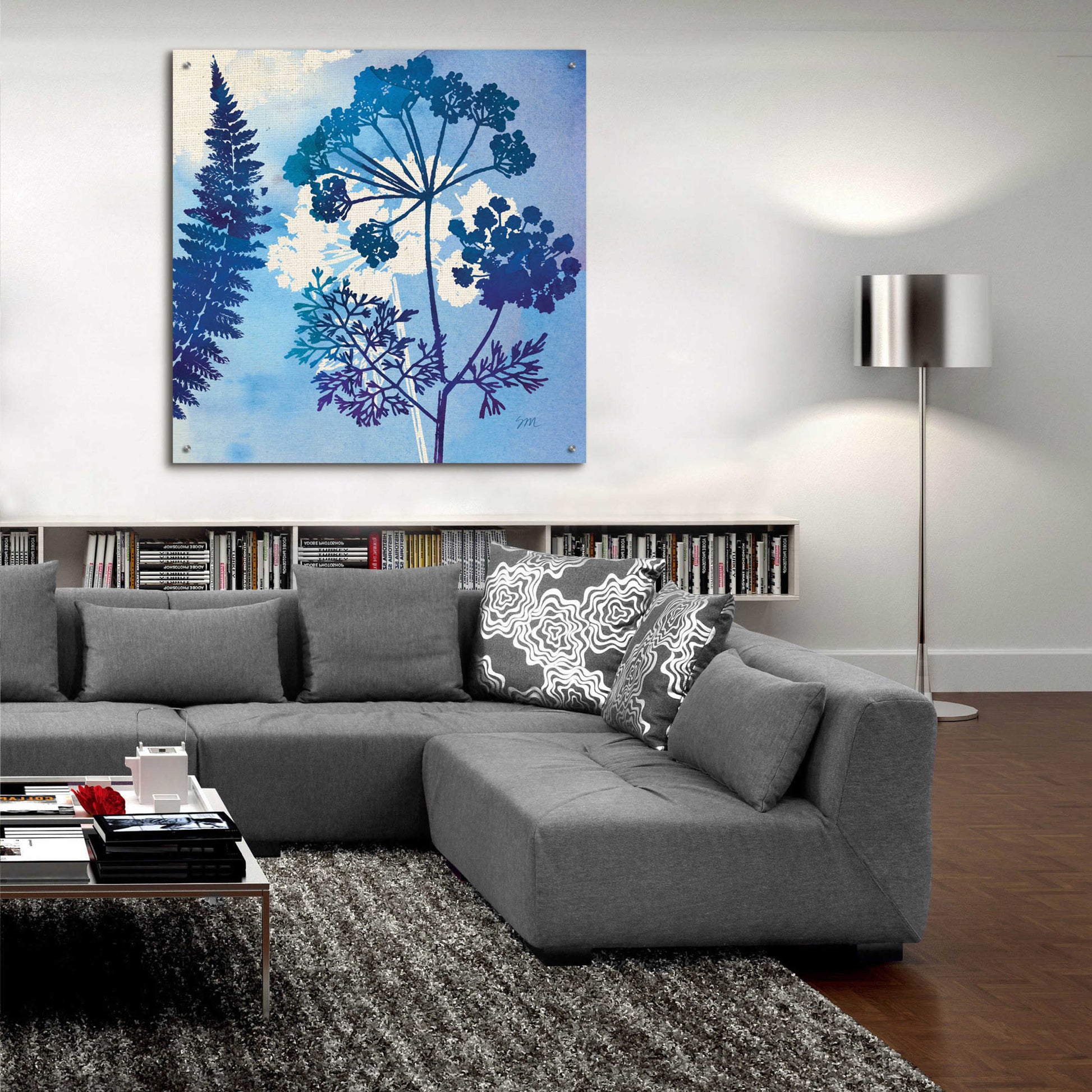 Epic Art 'Blue Sky Garden II' by Studio Mousseau, Acrylic Glass Wall Art,36x36