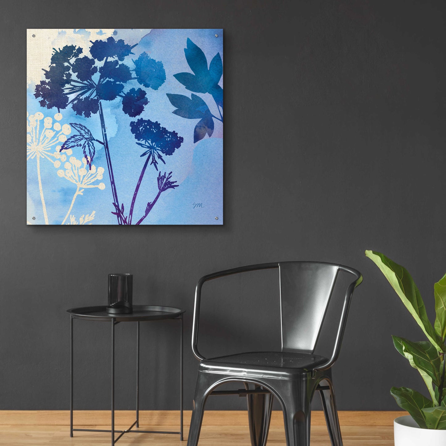 Epic Art 'Blue Sky Garden III' by Studio Mousseau, Acrylic Glass Wall Art,36x36