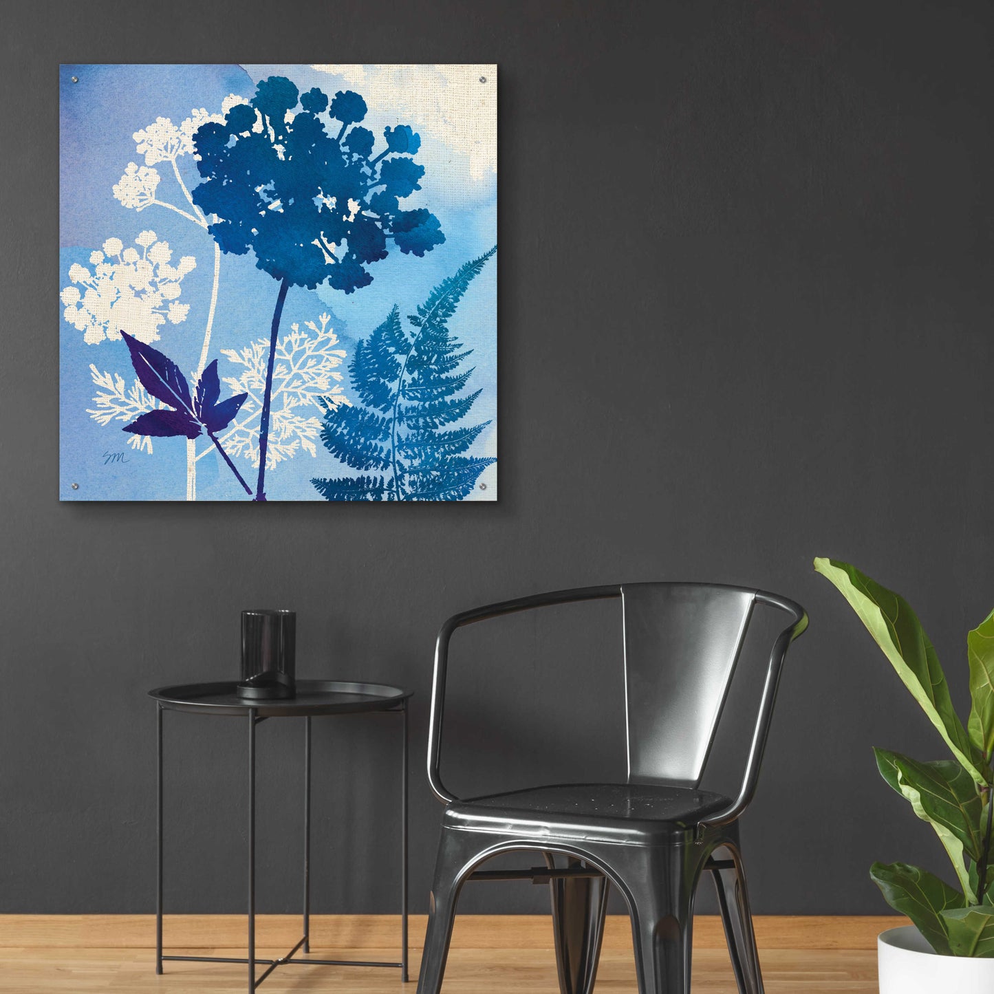 Epic Art 'Blue Sky Garden IV' by Studio Mousseau, Acrylic Glass Wall Art,36x36