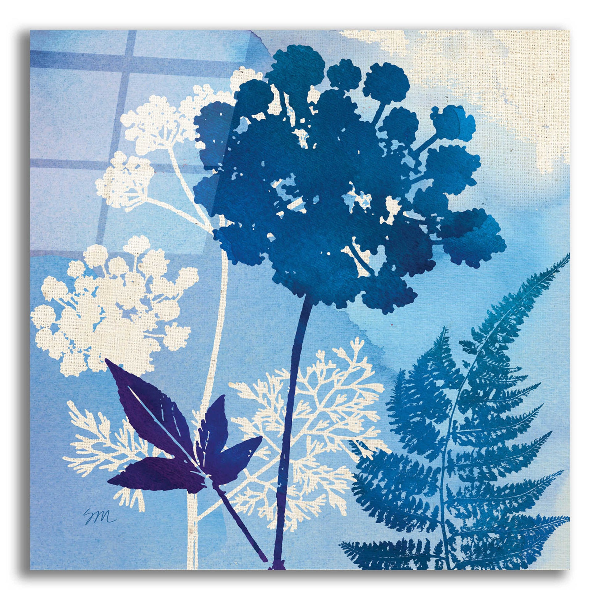 Epic Art 'Blue Sky Garden IV' by Studio Mousseau, Acrylic Glass Wall Art