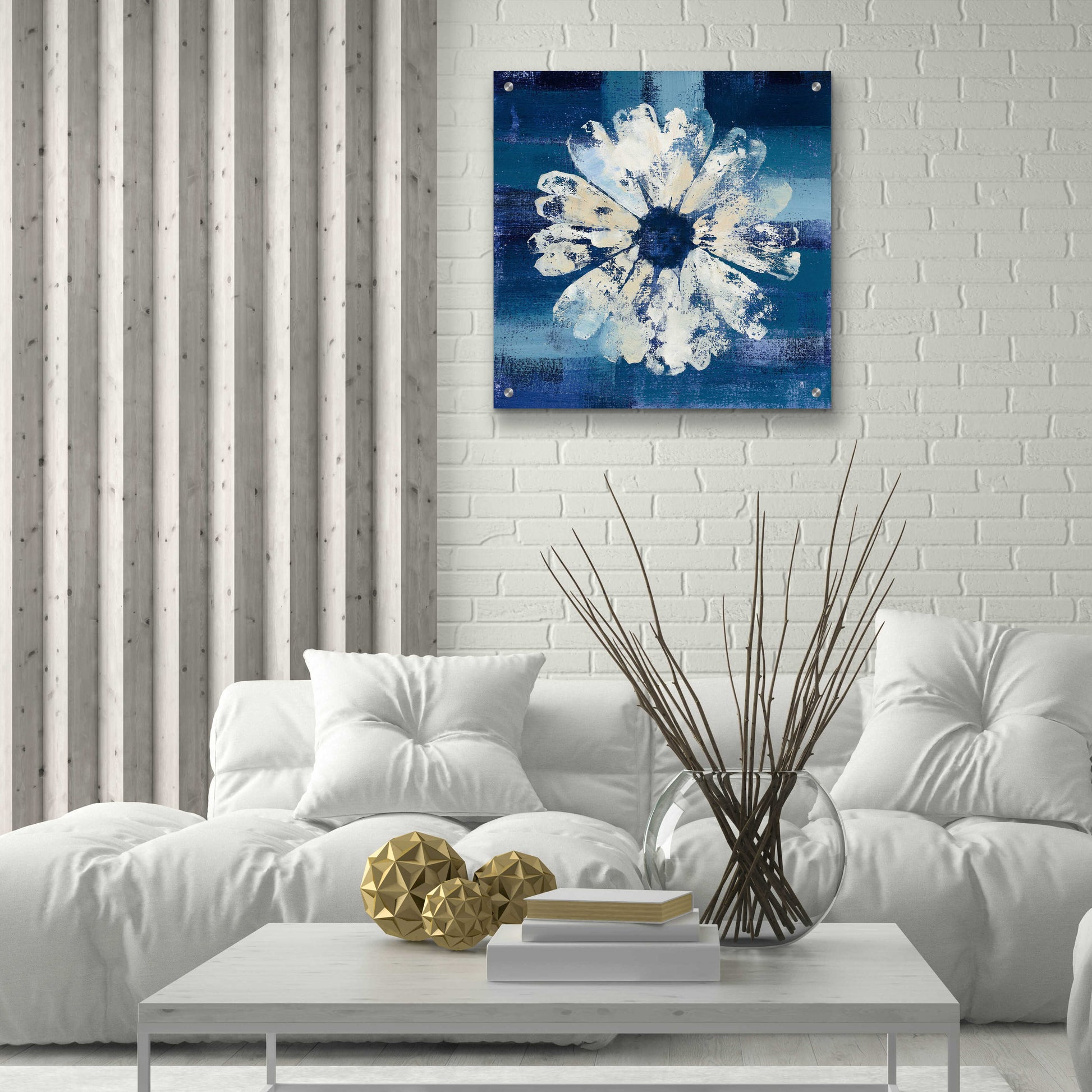 Epic Art 'Ocean Bloom II' by Studio Mousseau, Acrylic Glass Wall Art,24x24