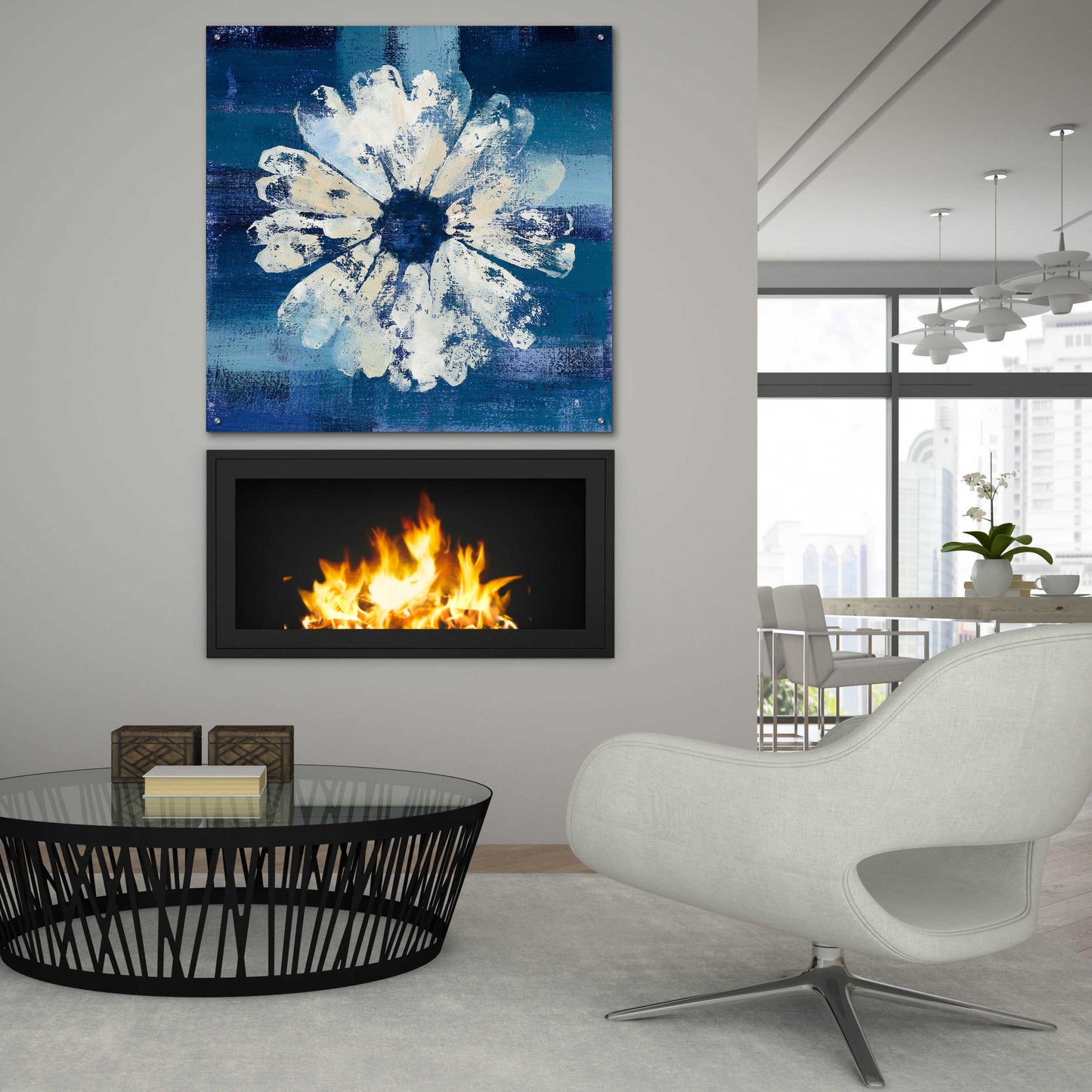 Epic Art 'Ocean Bloom II' by Studio Mousseau, Acrylic Glass Wall Art,36x36