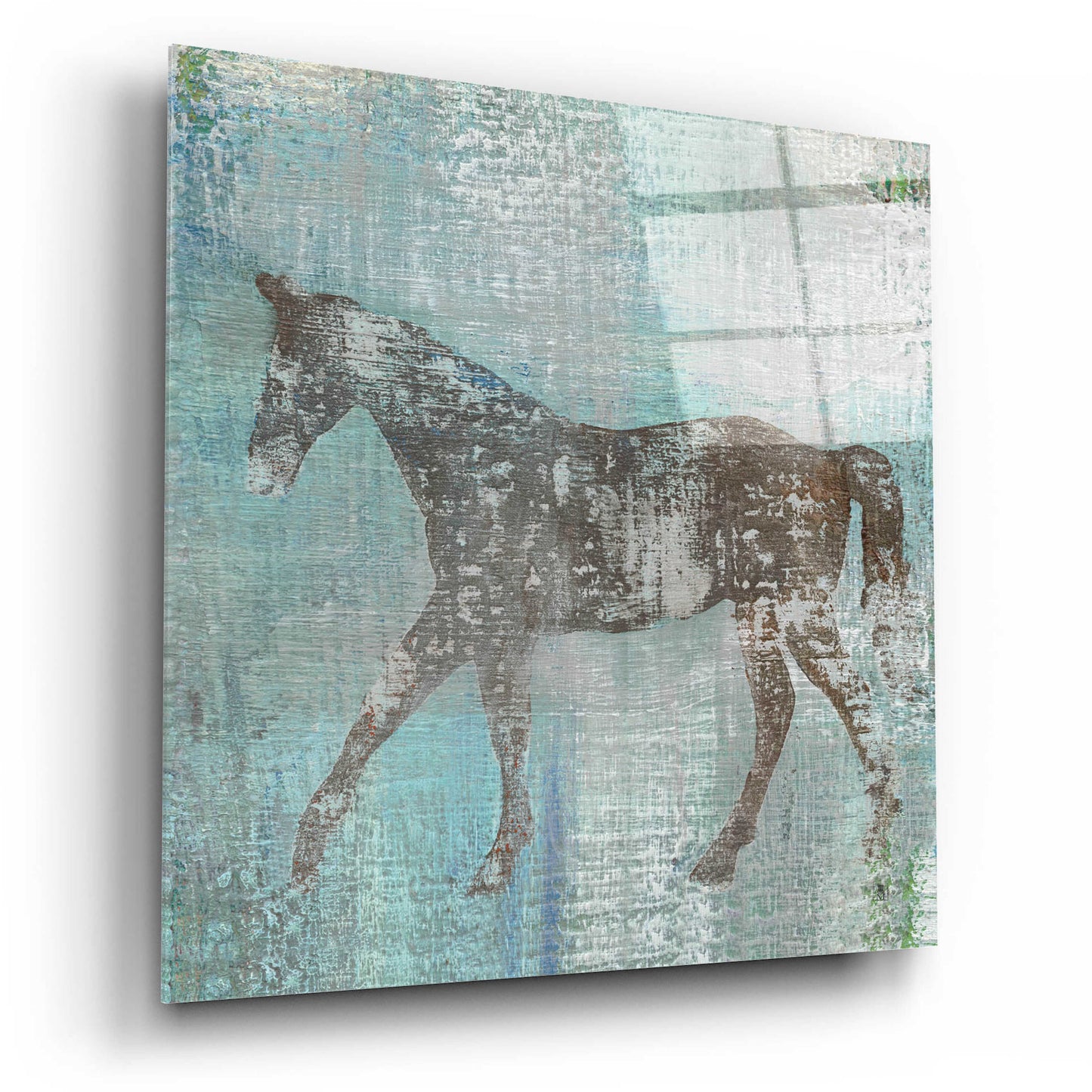 Epic Art 'Cheval I Flipped Brown' by Studio Mousseau, Acrylic Glass Wall Art,12x12