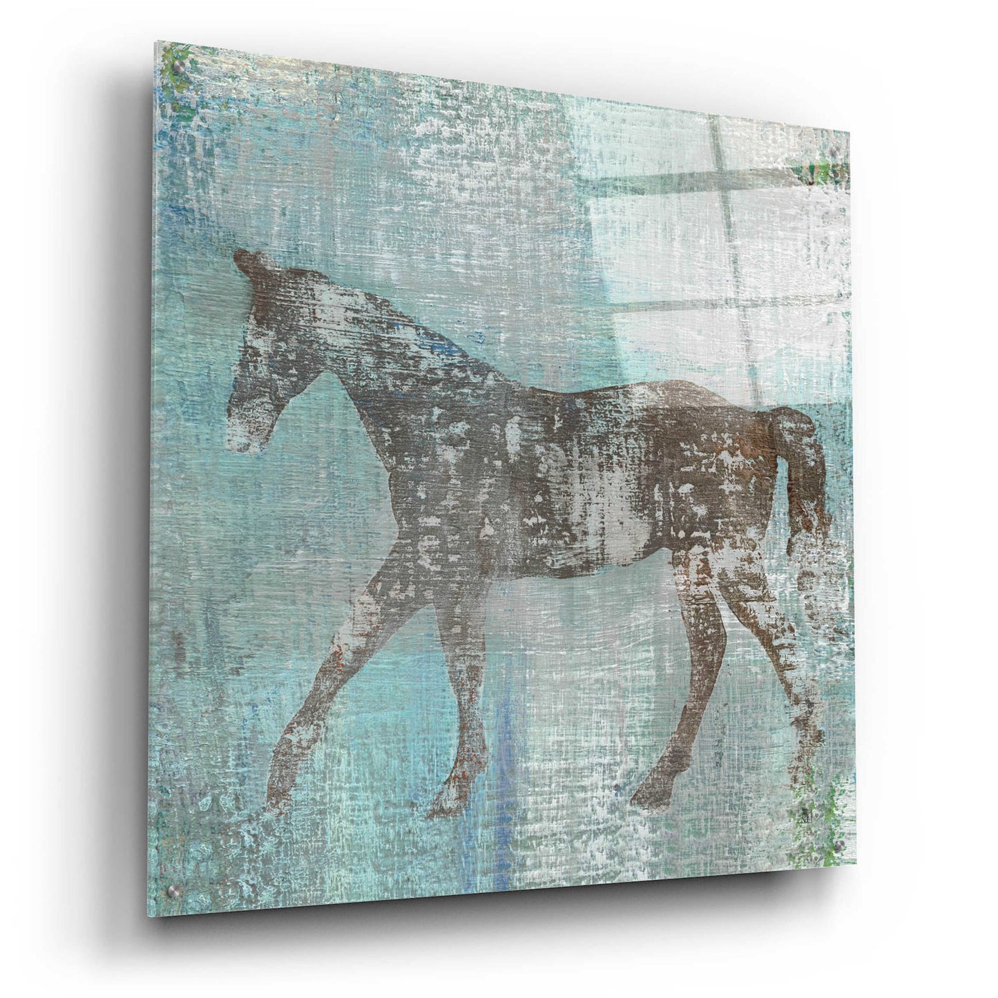 Epic Art 'Cheval I Flipped Brown' by Studio Mousseau, Acrylic Glass Wall Art,36x36