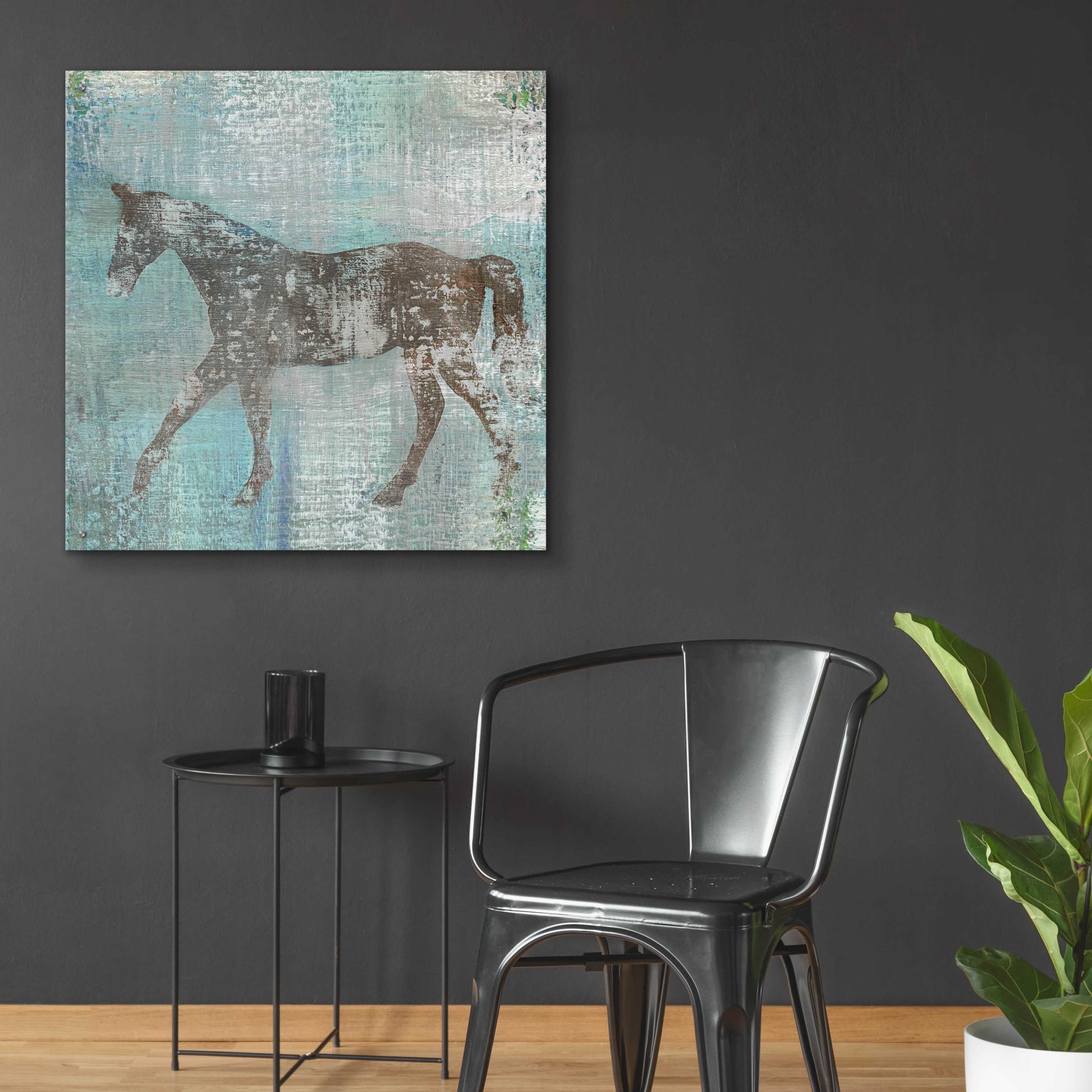 Epic Art 'Cheval I Flipped Brown' by Studio Mousseau, Acrylic Glass Wall Art,36x36