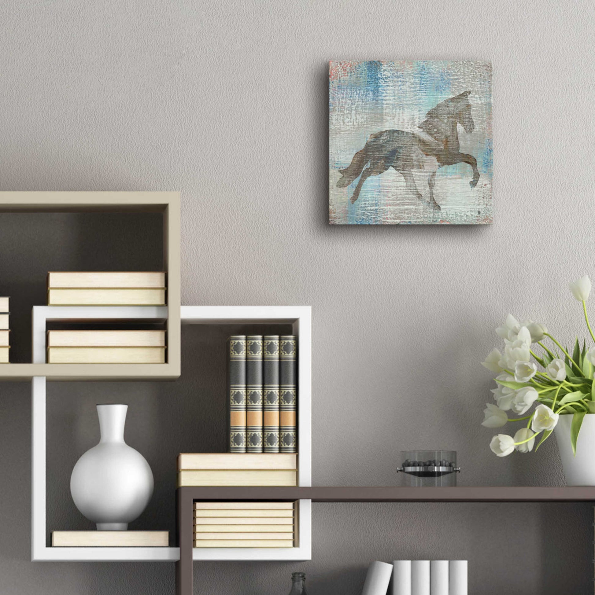 Epic Art 'Cheval II Brown' by Studio Mousseau, Acrylic Glass Wall Art,12x12