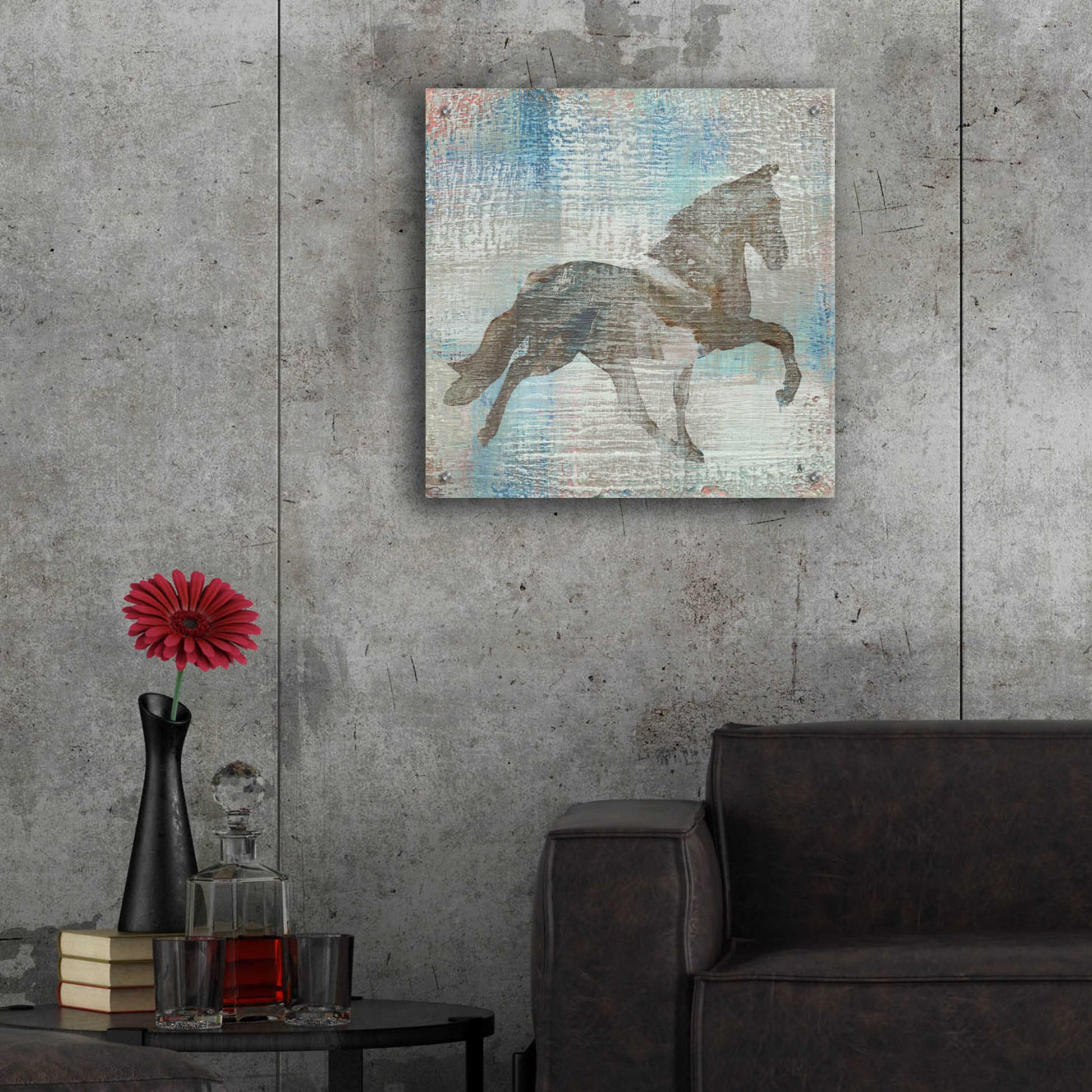 Epic Art 'Cheval II Brown' by Studio Mousseau, Acrylic Glass Wall Art,24x24