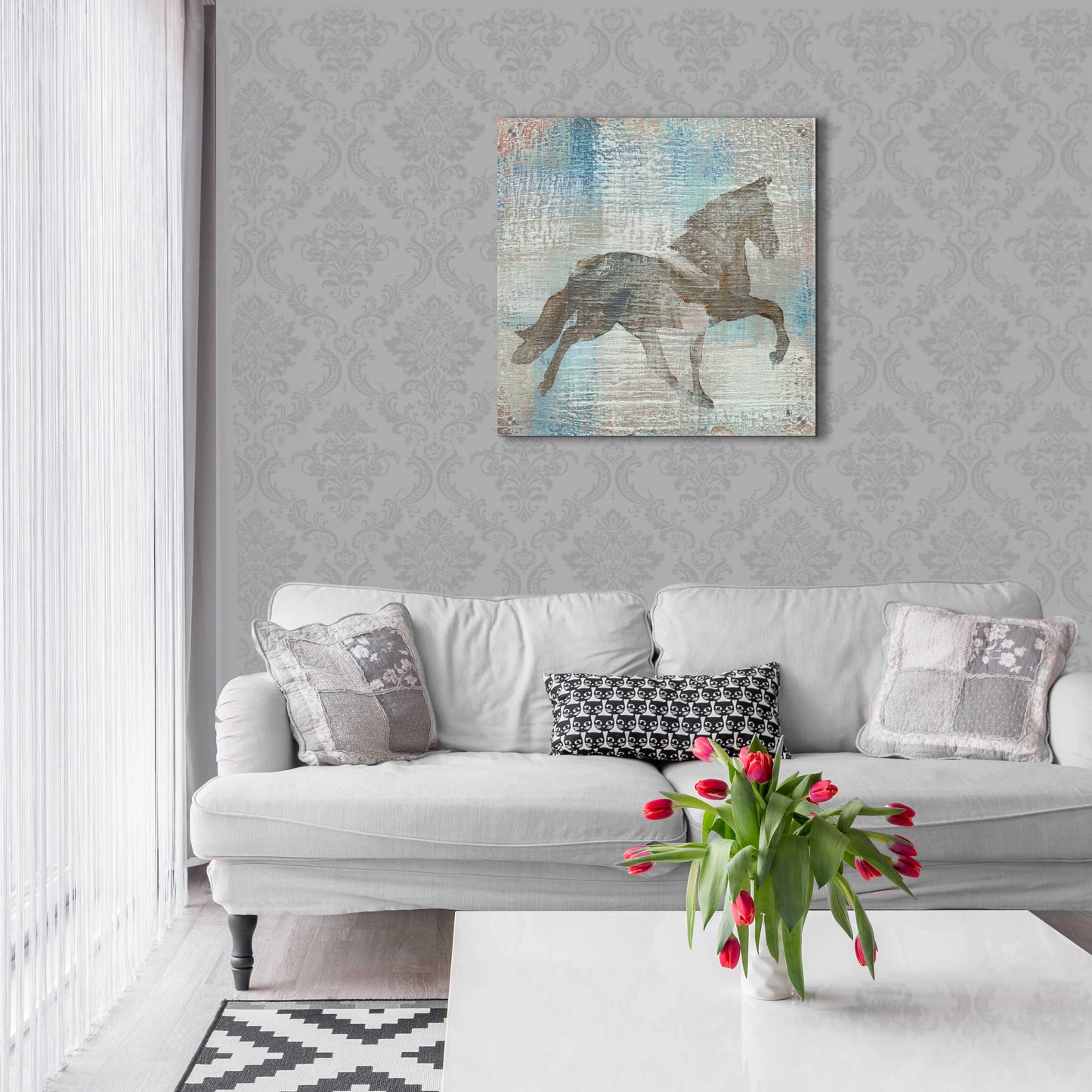 Epic Art 'Cheval II Brown' by Studio Mousseau, Acrylic Glass Wall Art,24x24