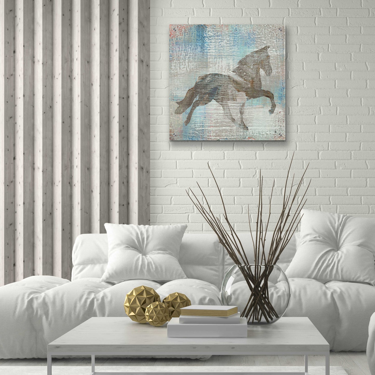 Epic Art 'Cheval II Brown' by Studio Mousseau, Acrylic Glass Wall Art,24x24