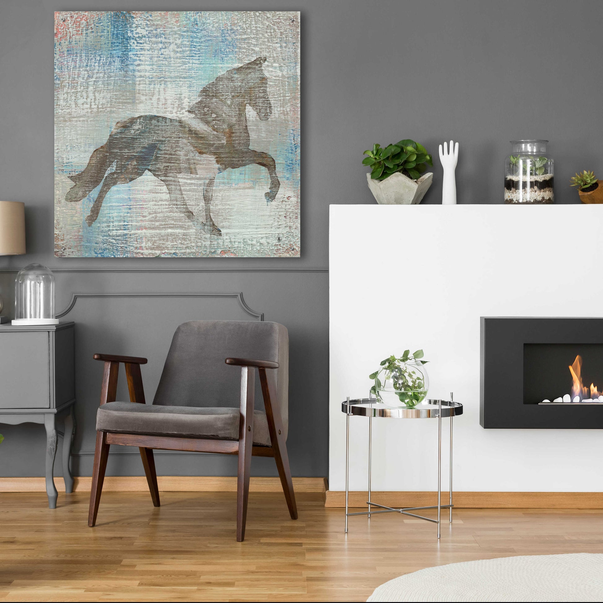 Epic Art 'Cheval II Brown' by Studio Mousseau, Acrylic Glass Wall Art,36x36