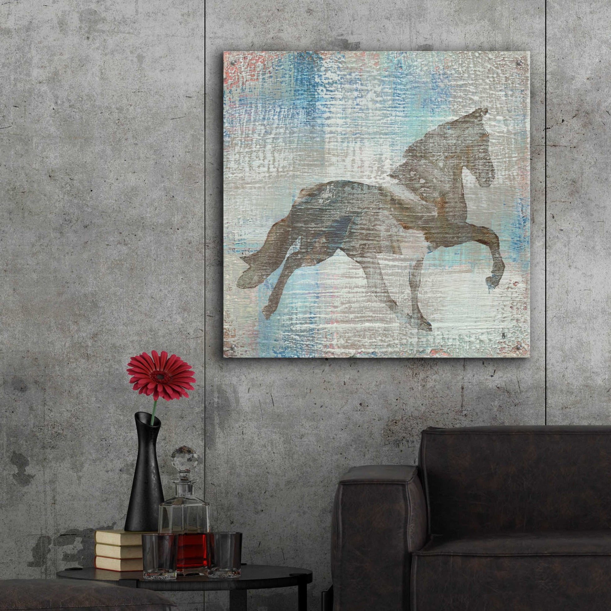 Epic Art 'Cheval II Brown' by Studio Mousseau, Acrylic Glass Wall Art,36x36