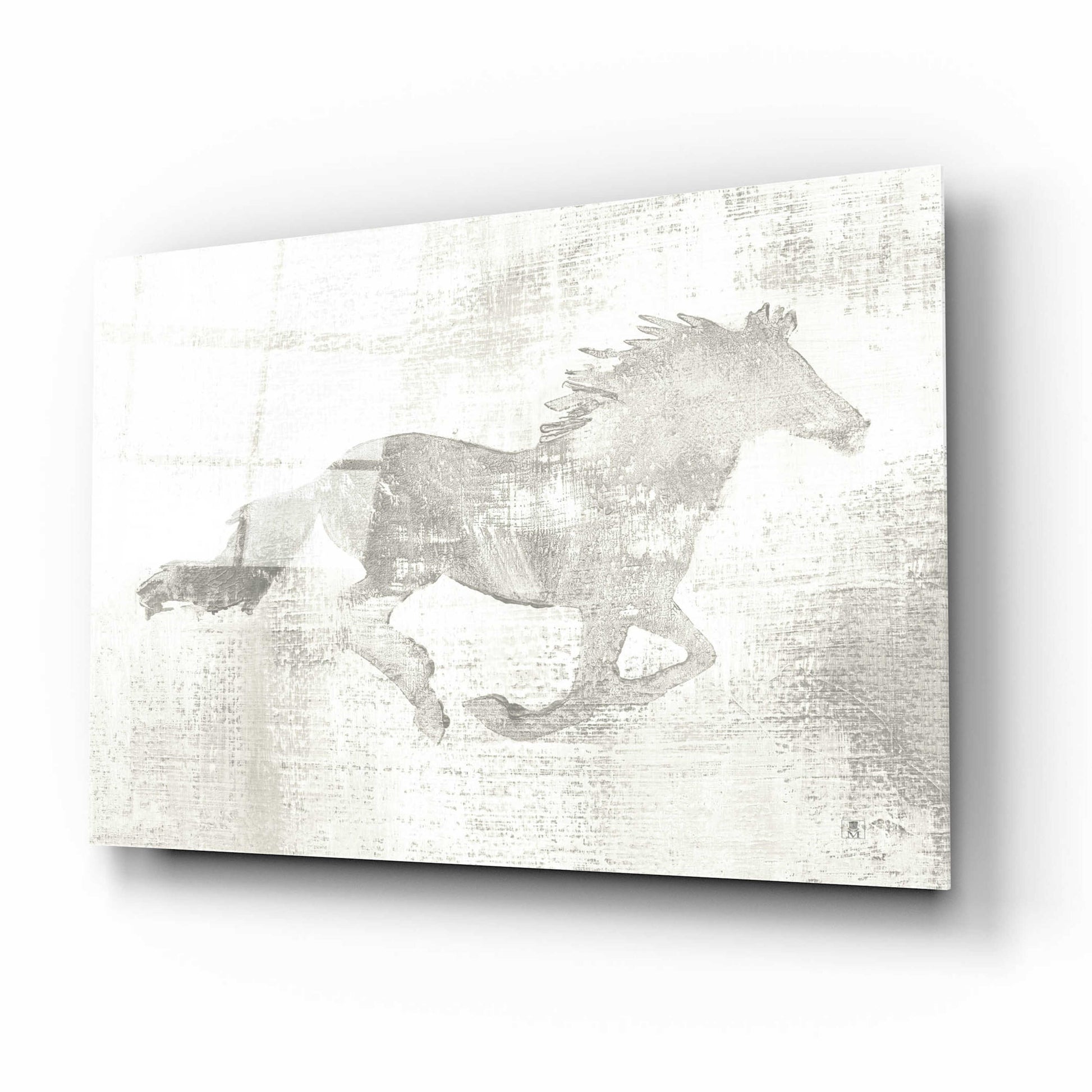 Epic Art 'Mustang Study Neutral' by Studio Mousseau, Acrylic Glass Wall Art,16x12