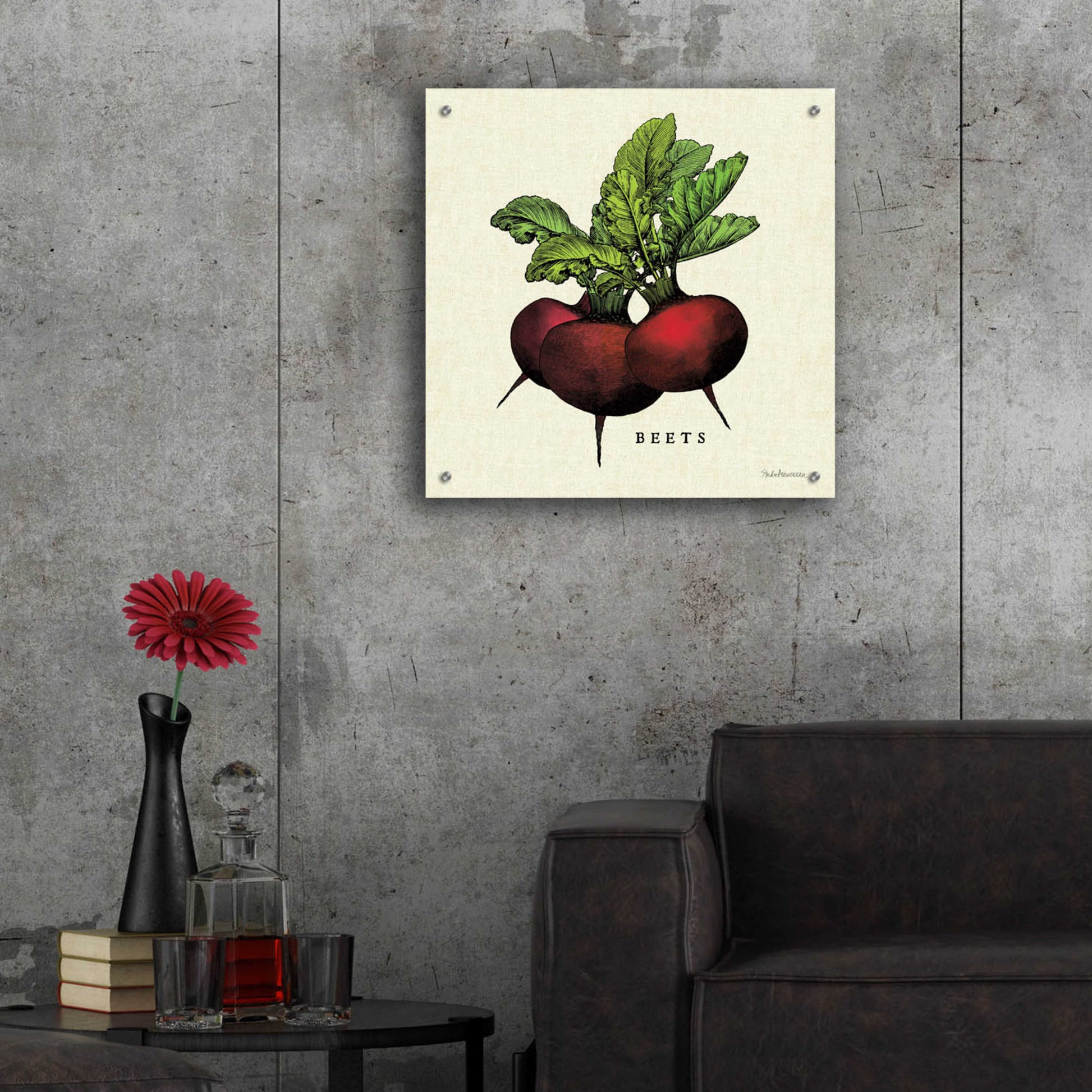 Epic Art 'Linen Vegetable I v2' by Studio Mousseau, Acrylic Glass Wall Art,24x24