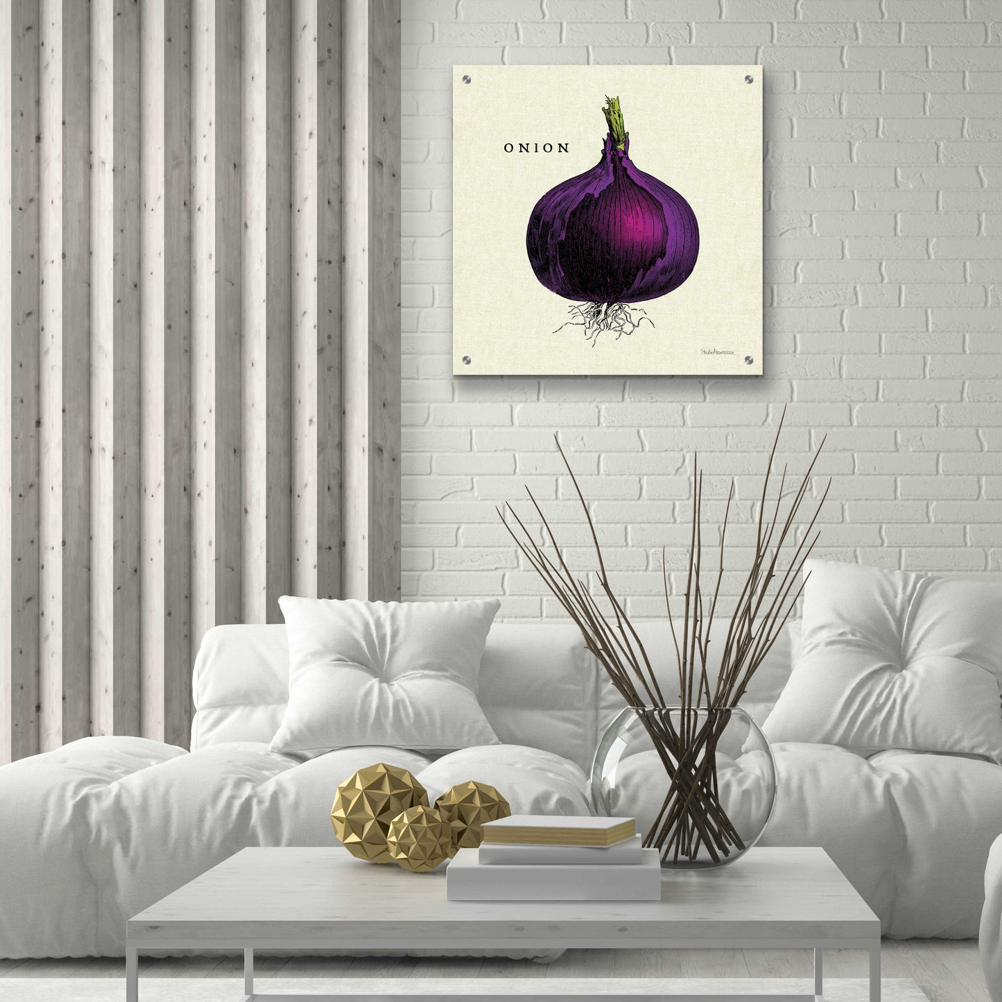 Epic Art 'Linen Vegetable III v2' by Studio Mousseau, Acrylic Glass Wall Art,24x24