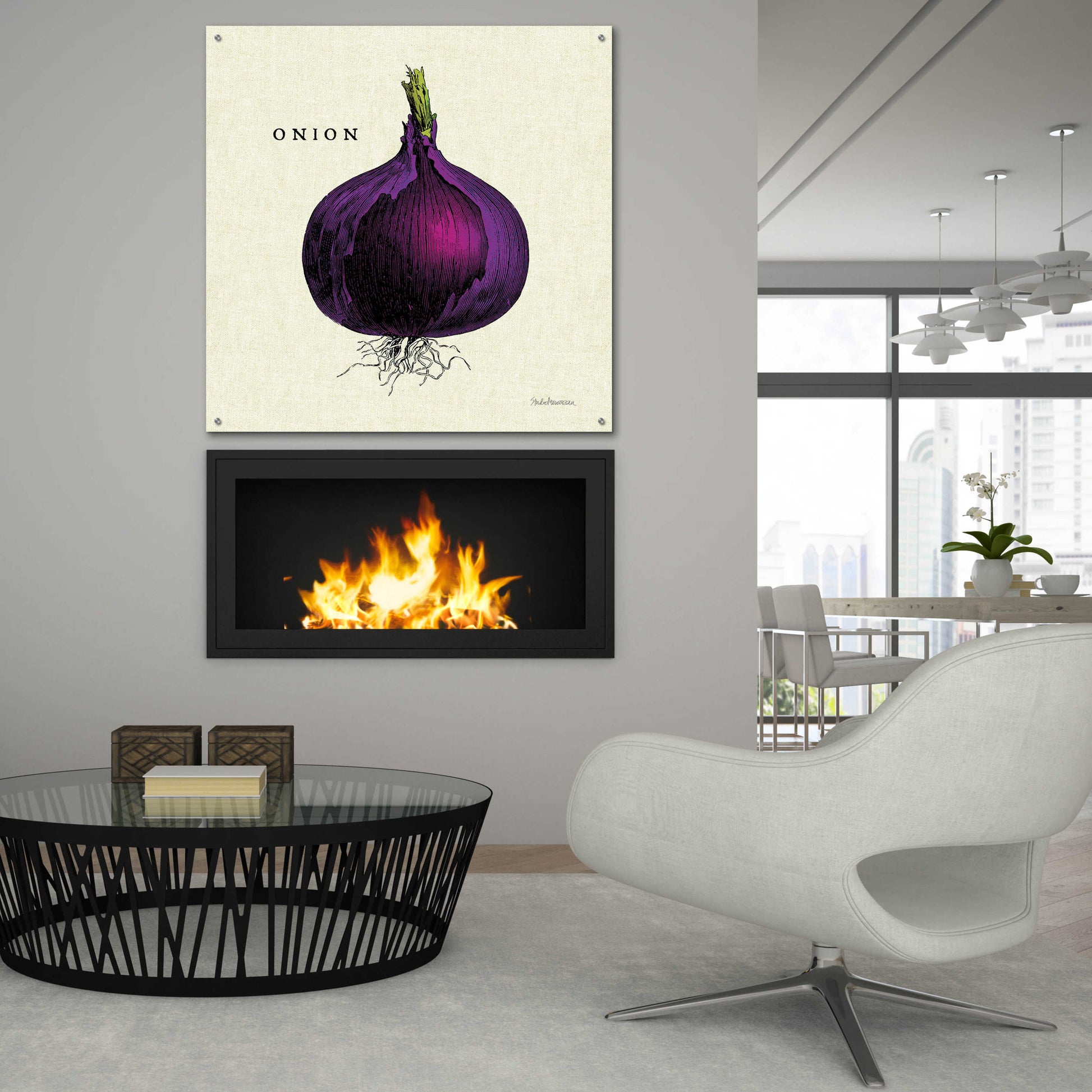 Epic Art 'Linen Vegetable III v2' by Studio Mousseau, Acrylic Glass Wall Art,36x36