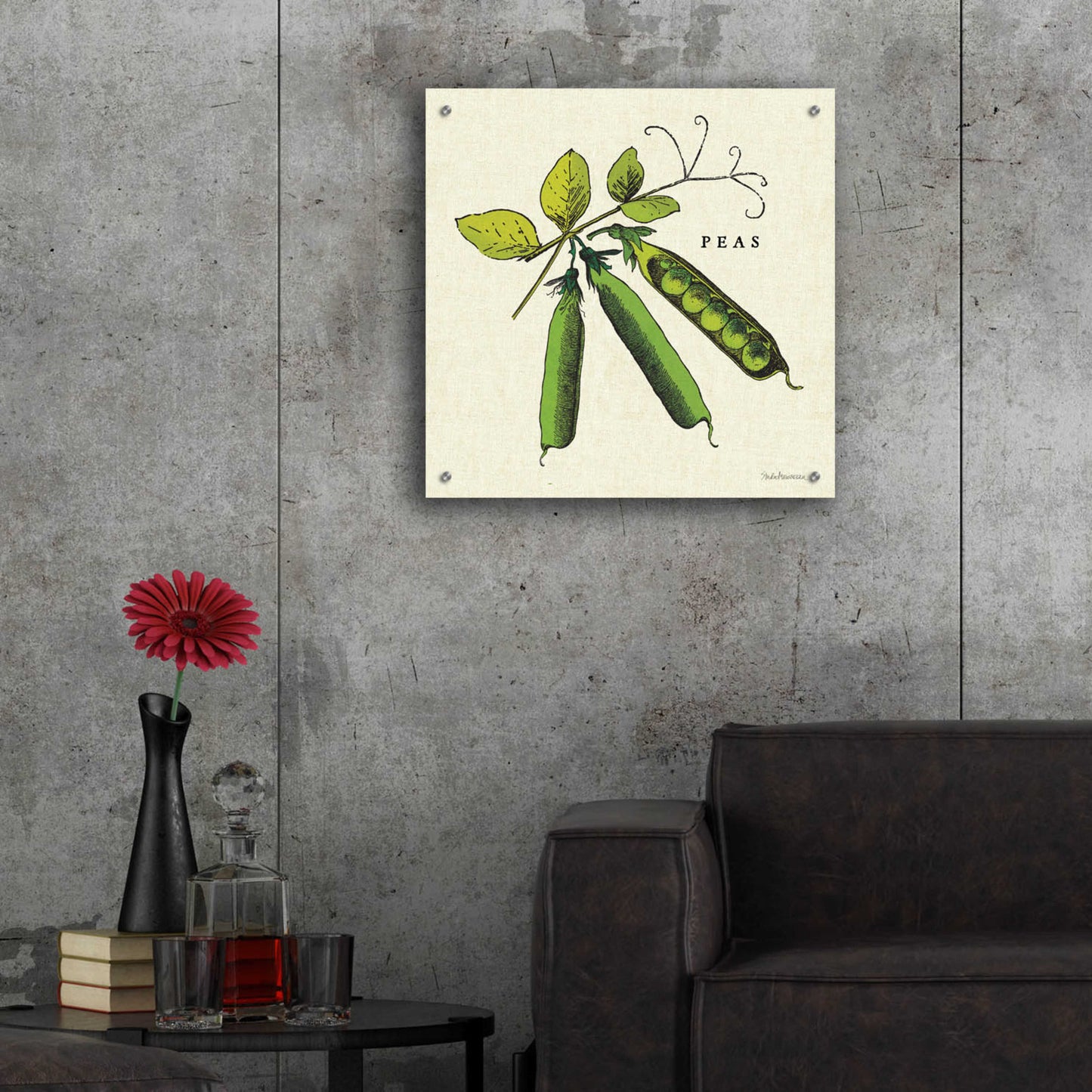 Epic Art 'Linen Vegetable IV v2' by Studio Mousseau, Acrylic Glass Wall Art,24x24