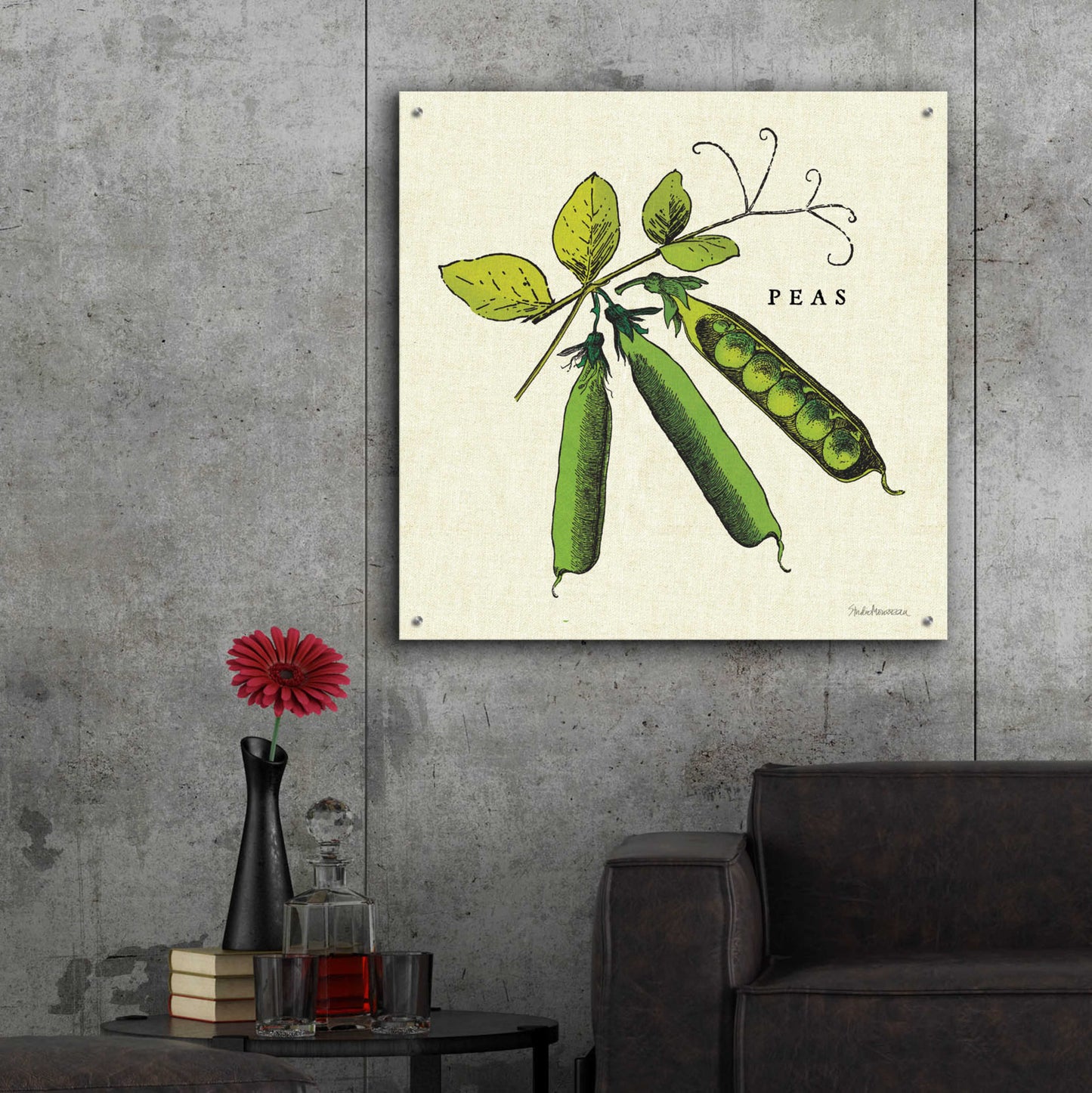 Epic Art 'Linen Vegetable IV v2' by Studio Mousseau, Acrylic Glass Wall Art,36x36