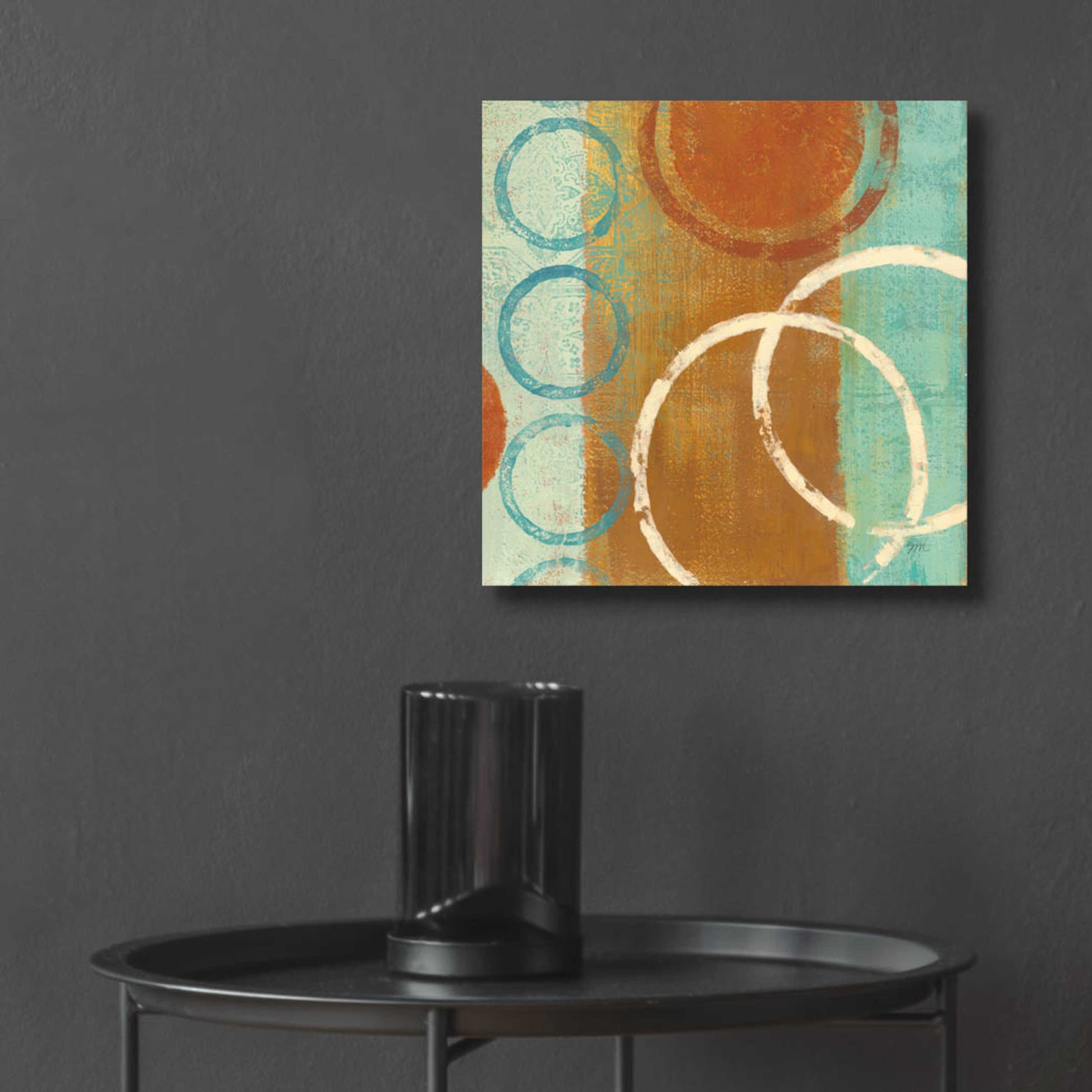 Epic Art 'Abstract of Circles' by Studio Mousseau, Acrylic Glass Wall Art,12x12