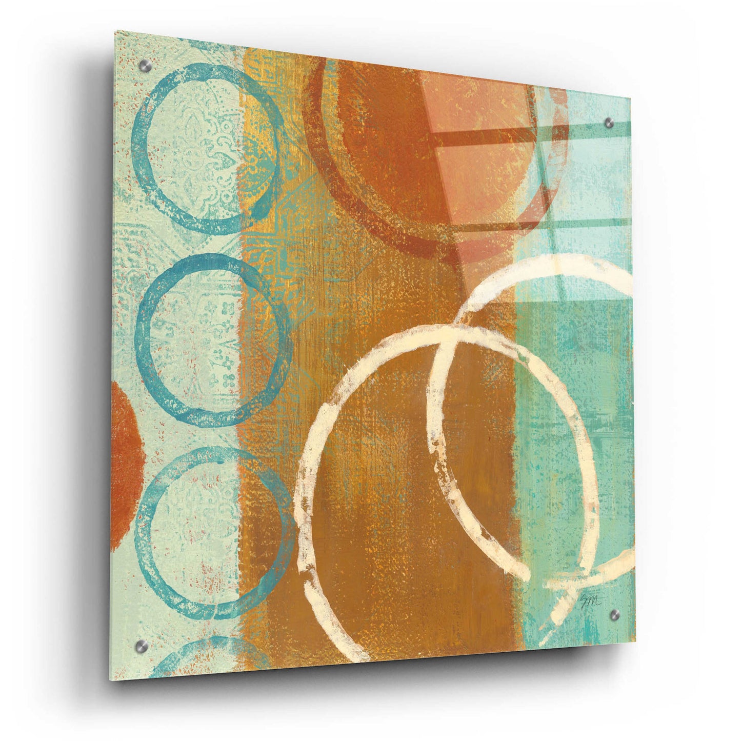 Epic Art 'Abstract of Circles' by Studio Mousseau, Acrylic Glass Wall Art,24x24