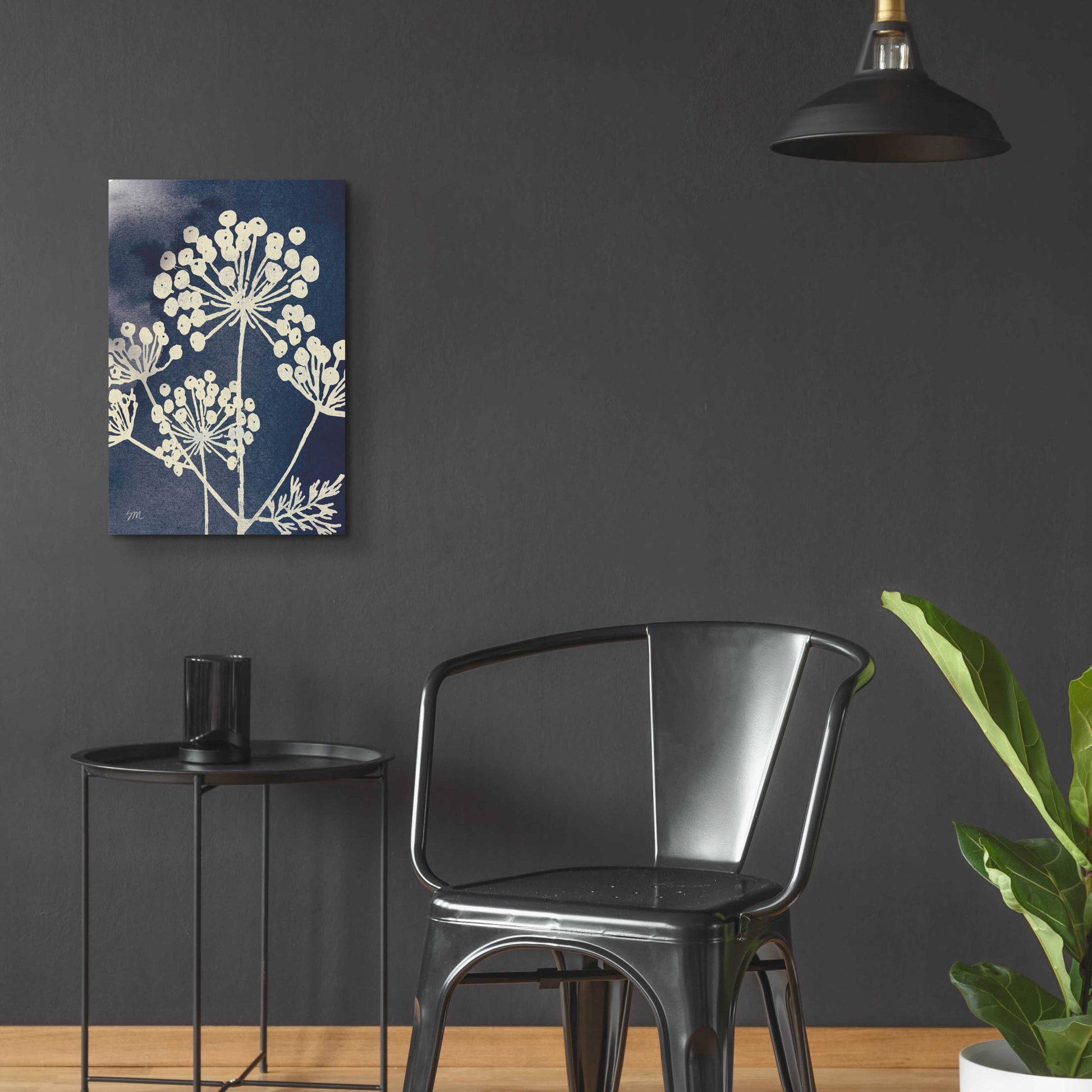 Epic Art 'Dark Blue Sky Garden I' by Studio Mousseau, Acrylic Glass Wall Art,16x24