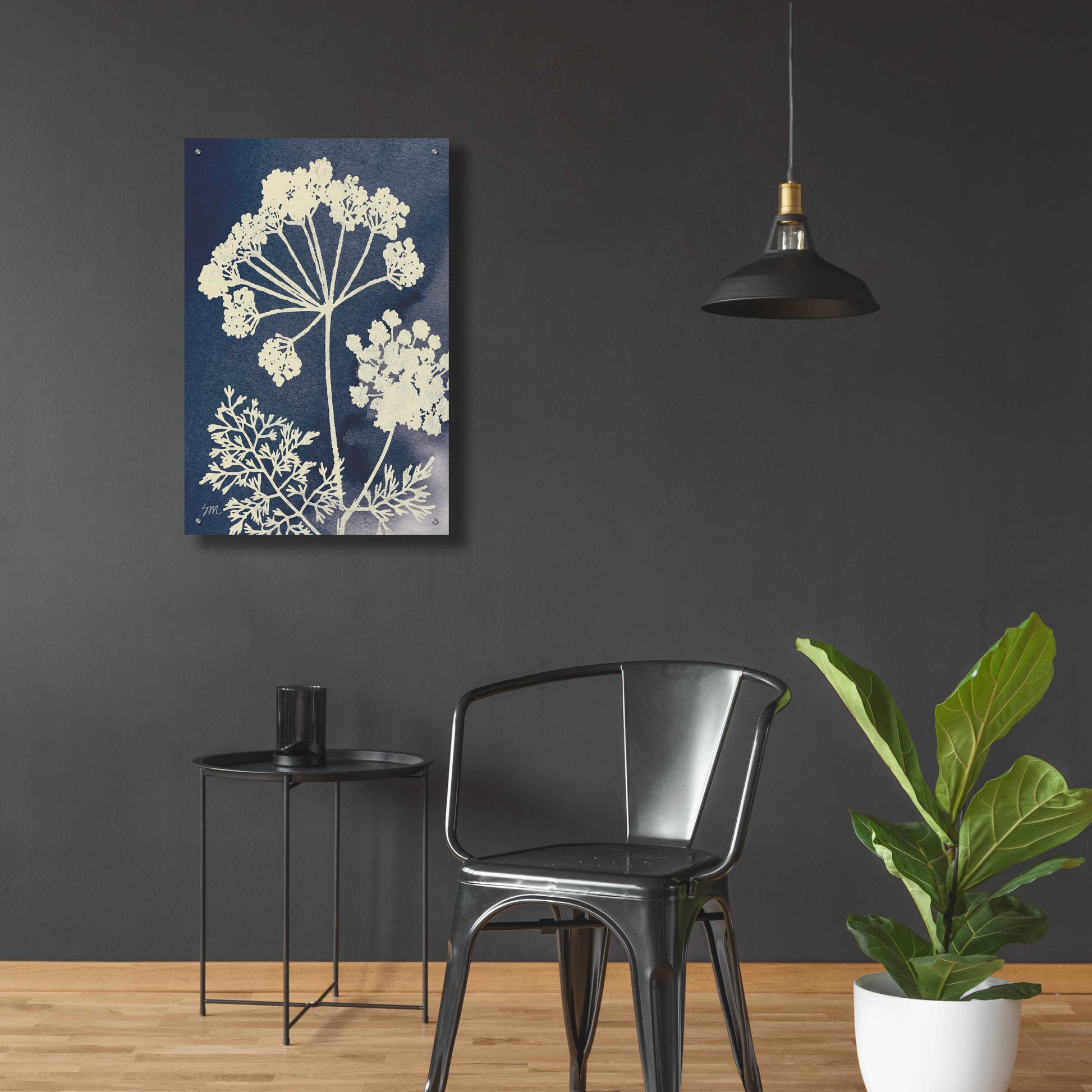 Epic Art 'Dark Blue Sky Garden II' by Studio Mousseau, Acrylic Glass Wall Art,24x36