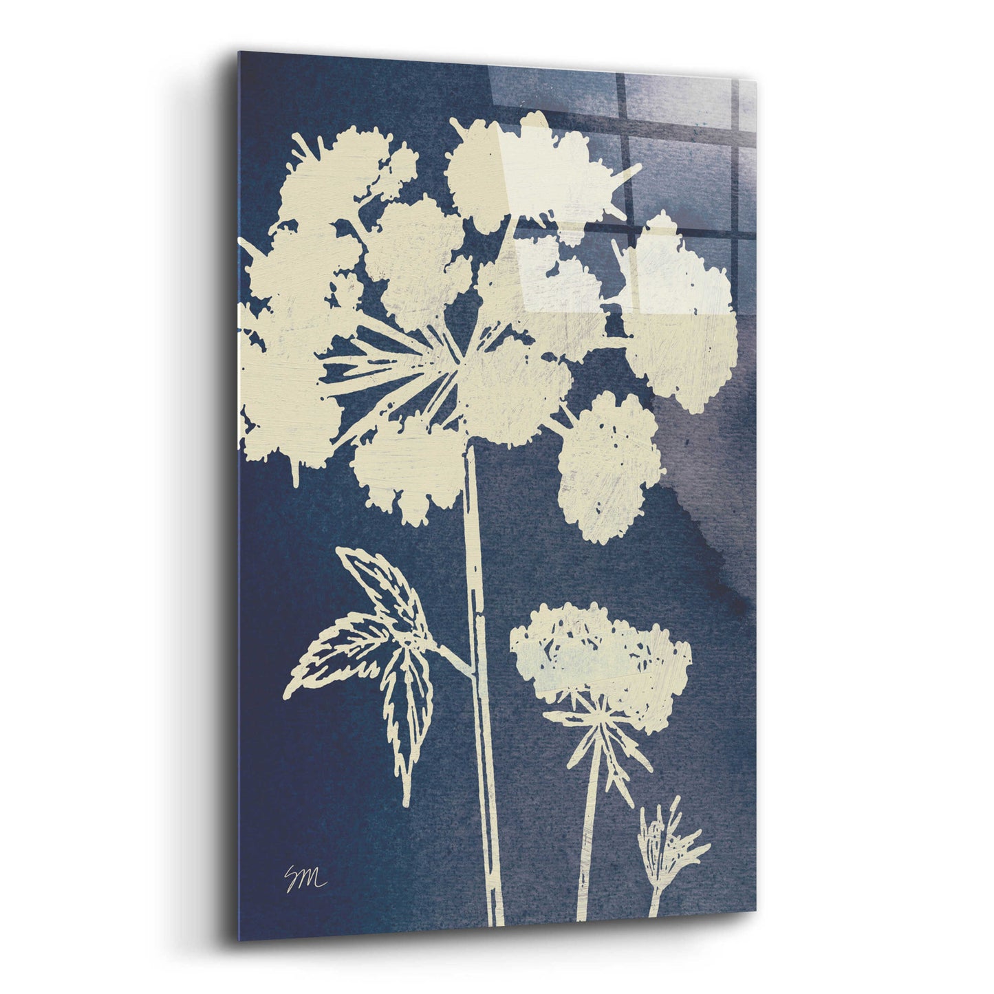 Epic Art 'Dark Blue Sky Garden III' by Studio Mousseau, Acrylic Glass Wall Art,12x16