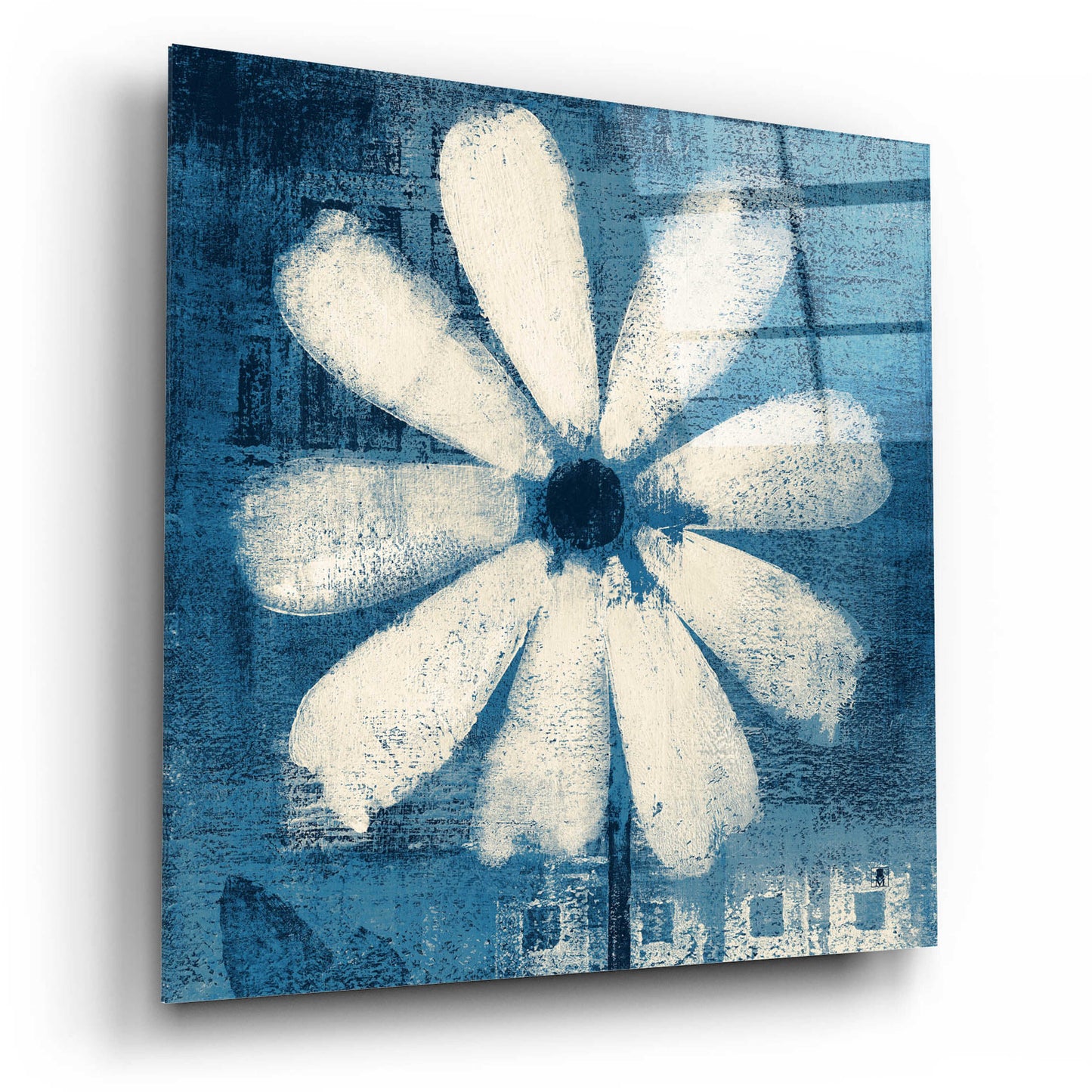 Epic Art 'Daisy for Belinda Blue' by Studio Mousseau, Acrylic Glass Wall Art,12x12