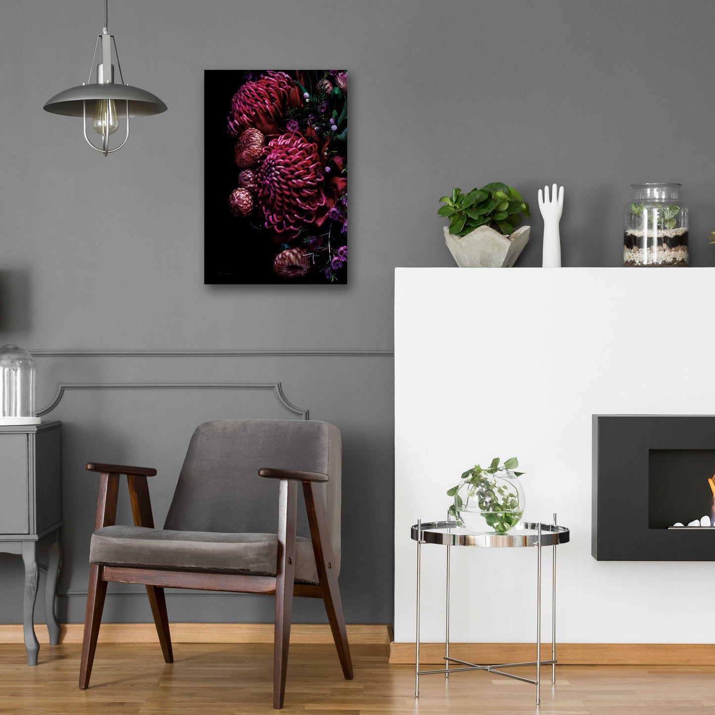 Epic Art 'Waratah Bouquet' by Elise Catterall, Acrylic Glass Wall Art,16x24