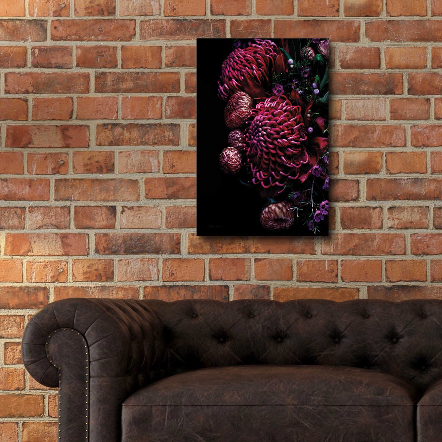 Epic Art 'Waratah Bouquet' by Elise Catterall, Acrylic Glass Wall Art,16x24