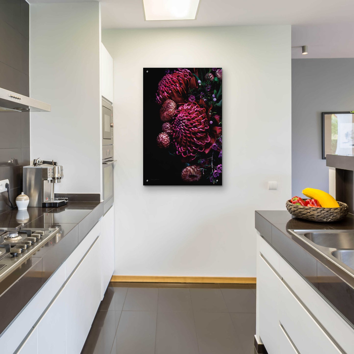 Epic Art 'Waratah Bouquet' by Elise Catterall, Acrylic Glass Wall Art,24x36