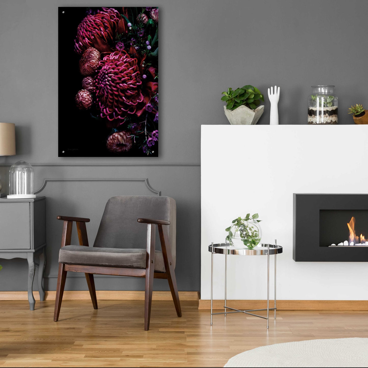 Epic Art 'Waratah Bouquet' by Elise Catterall, Acrylic Glass Wall Art,24x36